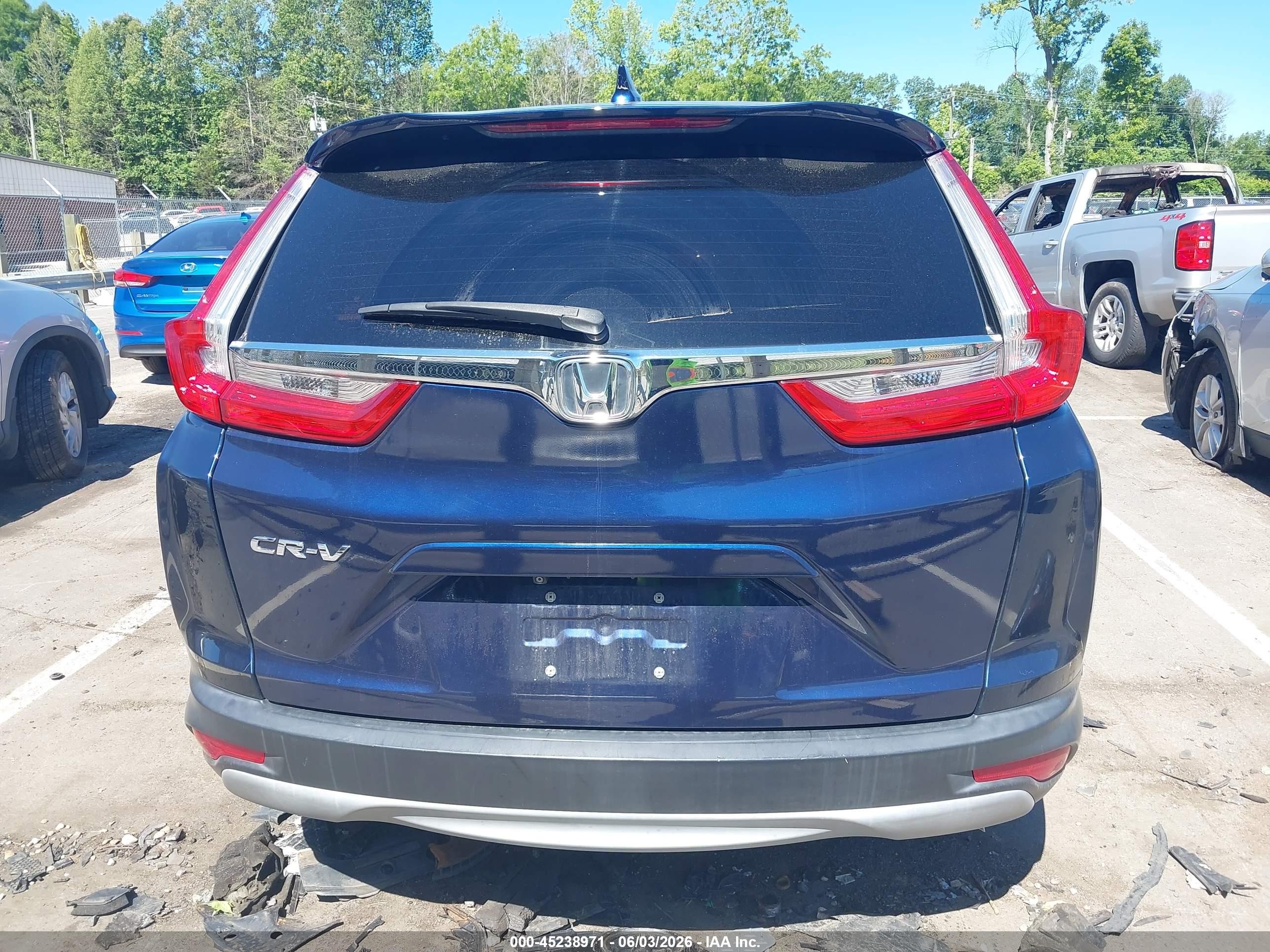 2019 Honda Cr-v Ex-l Blue vin: 2HKRW1H86KH504516