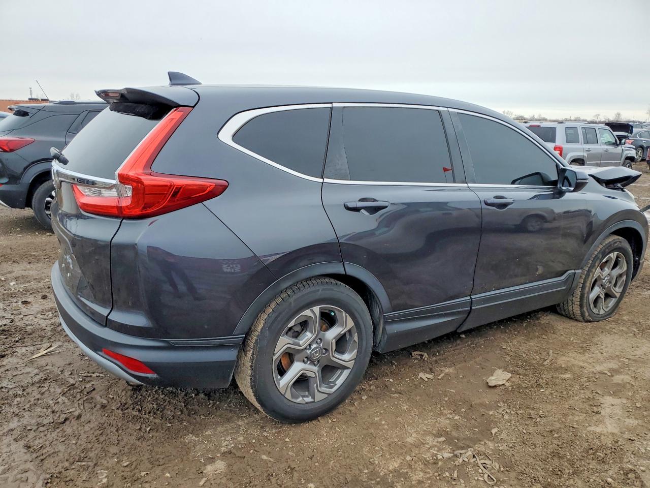 2017 Honda Cr-v Exl Gray vin: 2HKRW1H87HH513282
