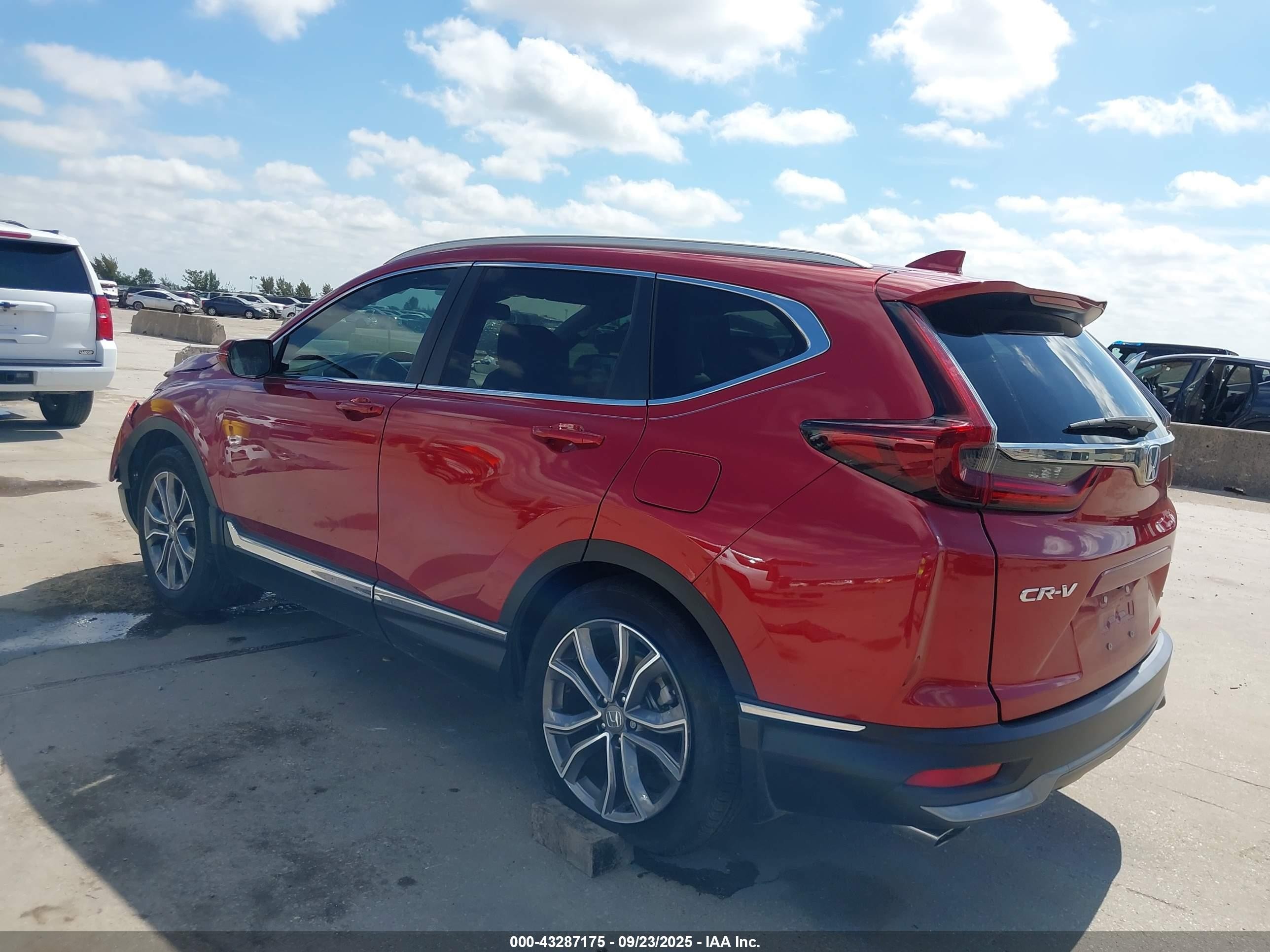 2021 Honda Cr-v 2wd Touring Бордовый vin: 2HKRW1H9XMH412143