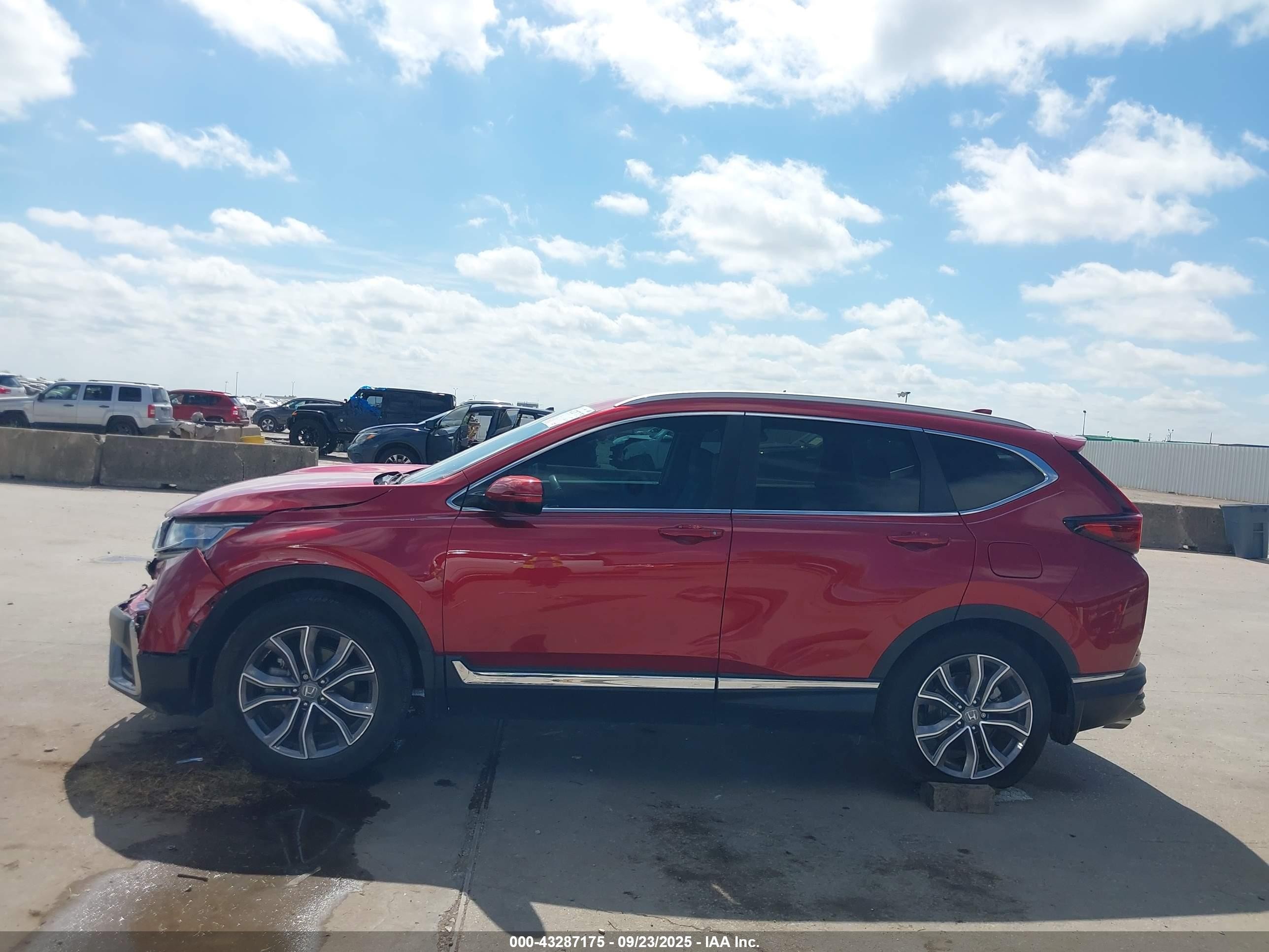 2021 Honda Cr-v 2wd Touring Бордовый vin: 2HKRW1H9XMH412143