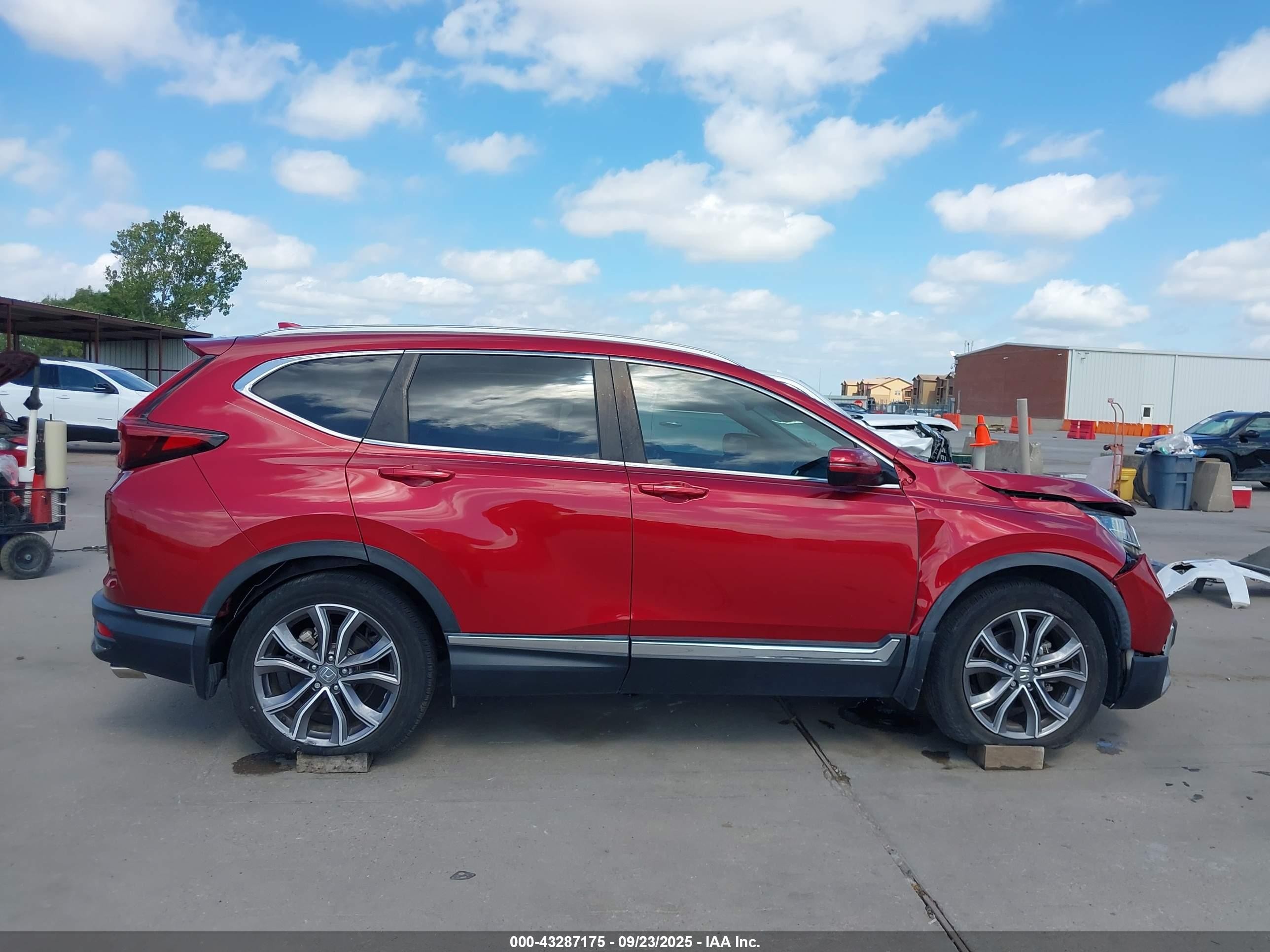 2021 Honda Cr-v 2wd Touring Бордовый vin: 2HKRW1H9XMH412143
