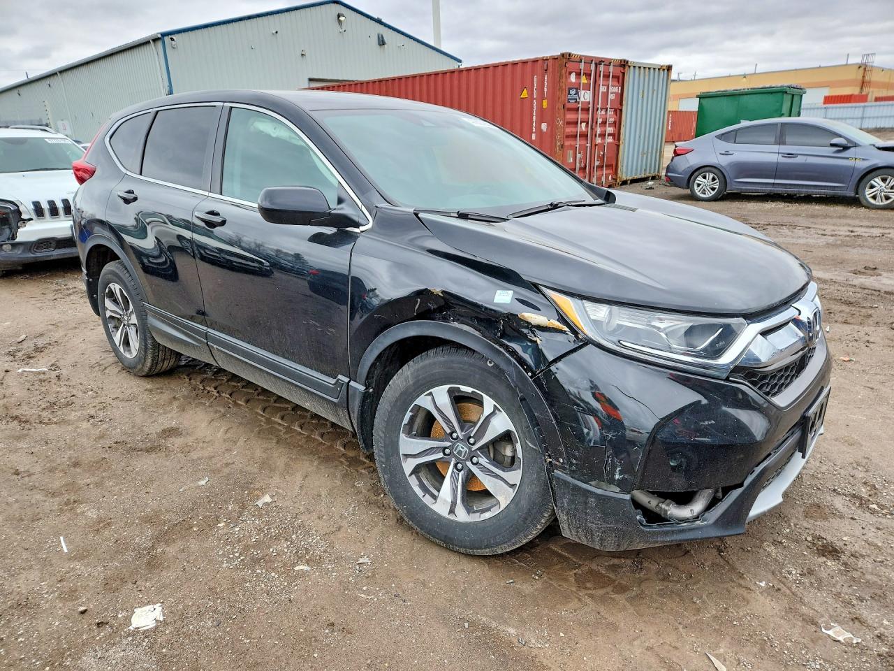 2017 Honda Cr-v Lx Черный vin: 2HKRW2H22HH122624
