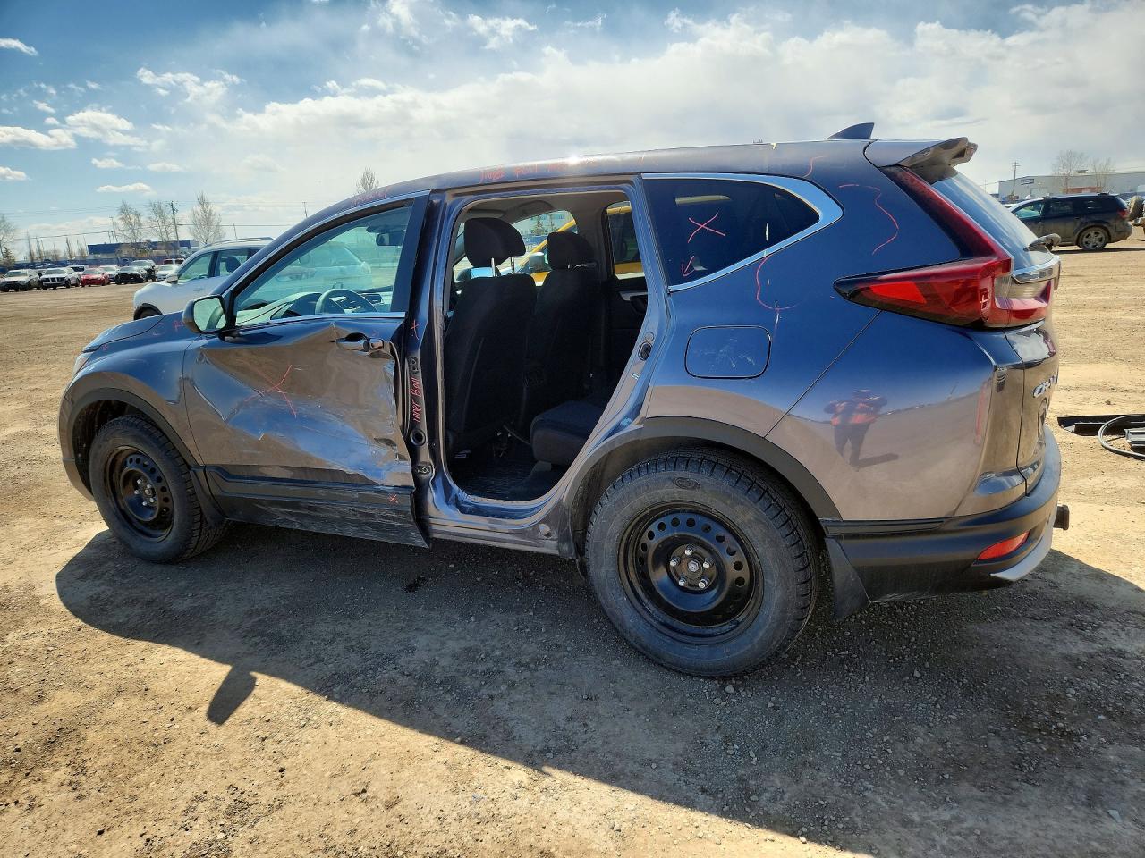 2020 Honda Cr-v Lx Gray vin: 2HKRW2H24LH212138