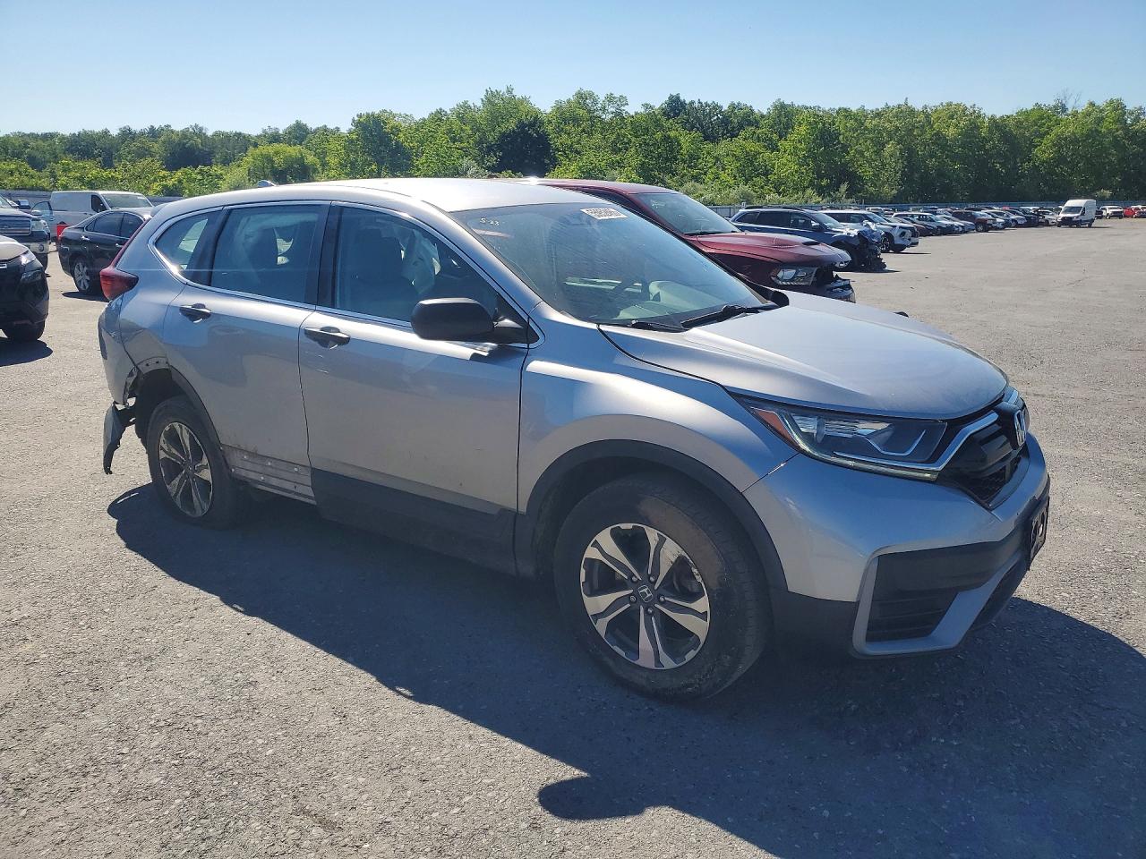 2020 Honda Cr-v Lx Silver vin: 2HKRW2H24LH616671