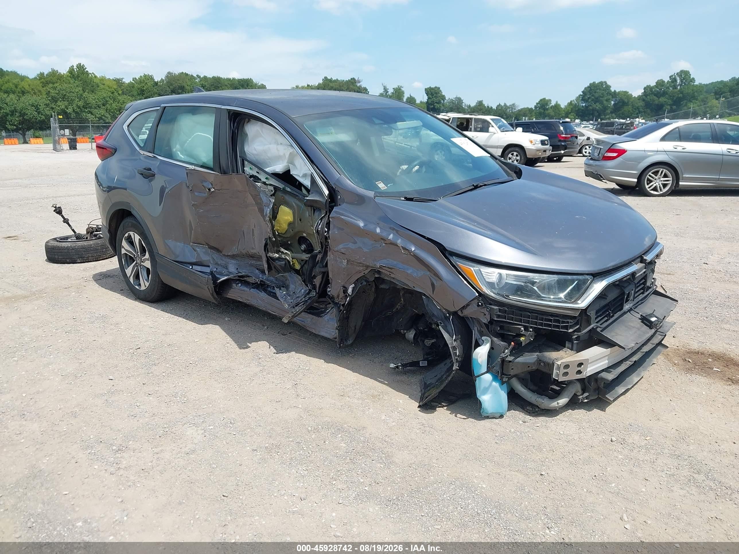 2020 Honda Cr-v Awd Lx Gray vin: 2HKRW2H26LH642690