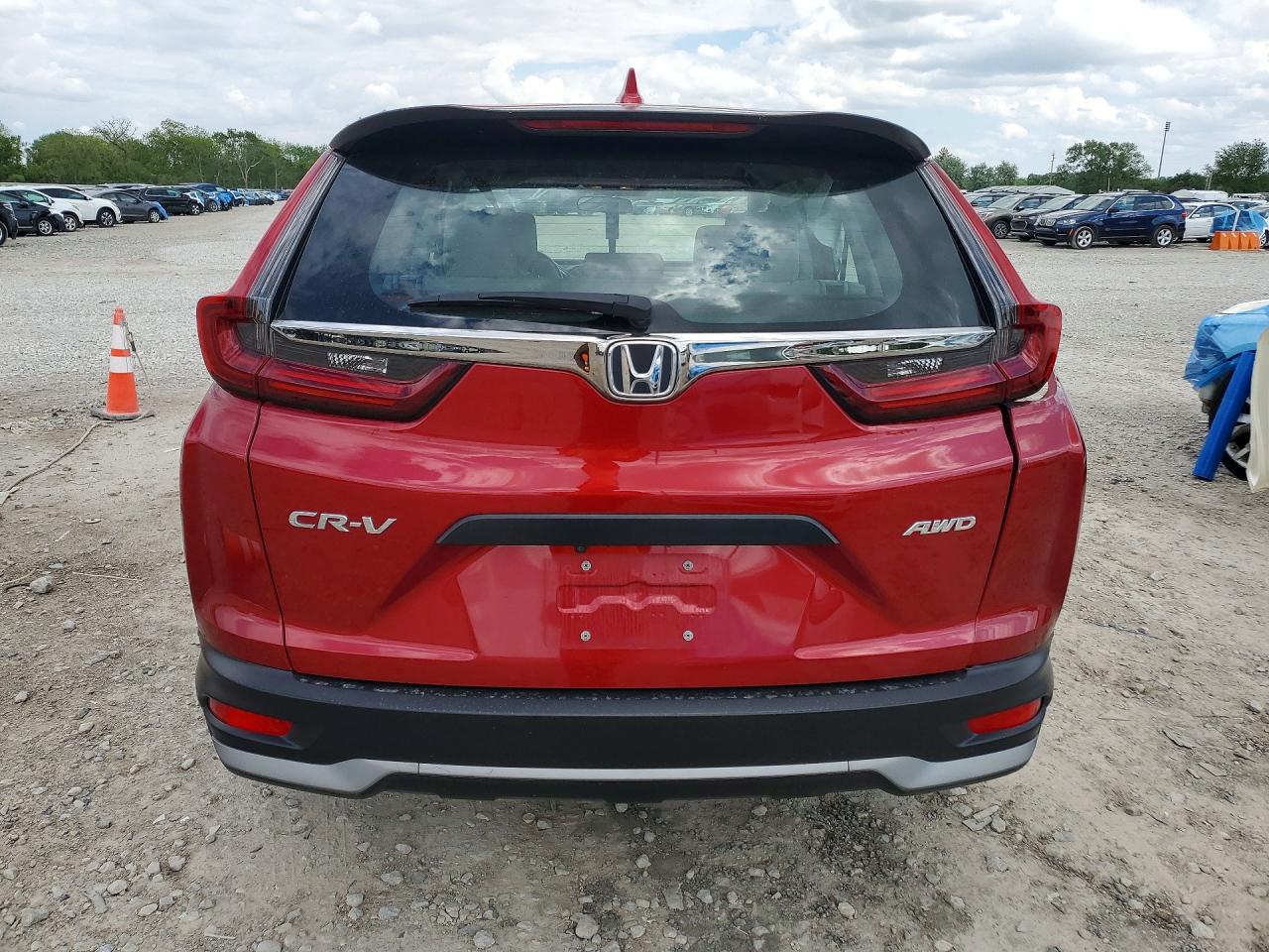 2020 Honda Cr-v Lx Red vin: 2HKRW2H27LH650989
