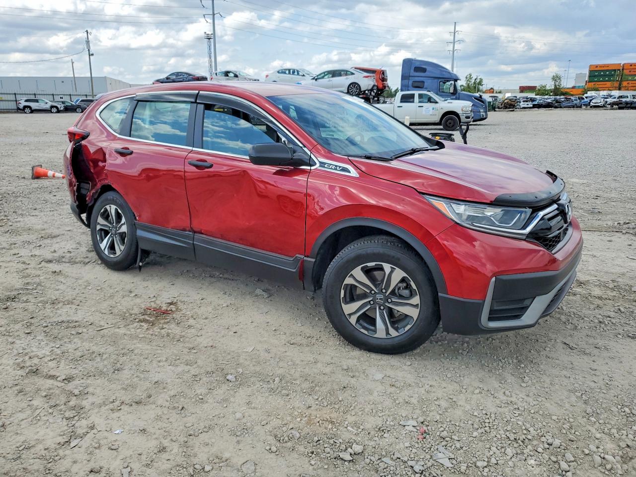 2020 Honda Cr-v Lx Red vin: 2HKRW2H27LH650989