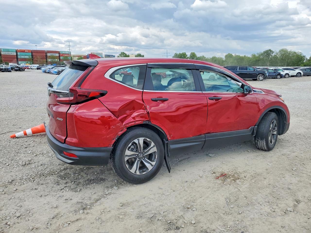 2020 Honda Cr-v Lx Red vin: 2HKRW2H27LH650989