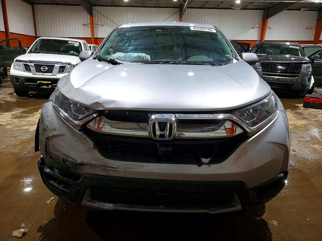 2017 Honda Cr-v Lx Silver vin: 2HKRW2H29HH105190