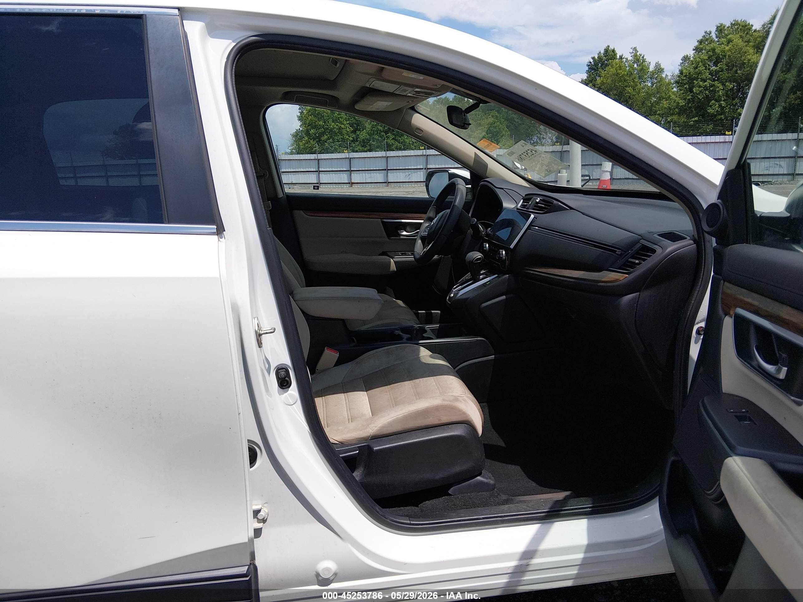 2017 Honda Cr-v Ex White vin: 2HKRW2H50HH655730