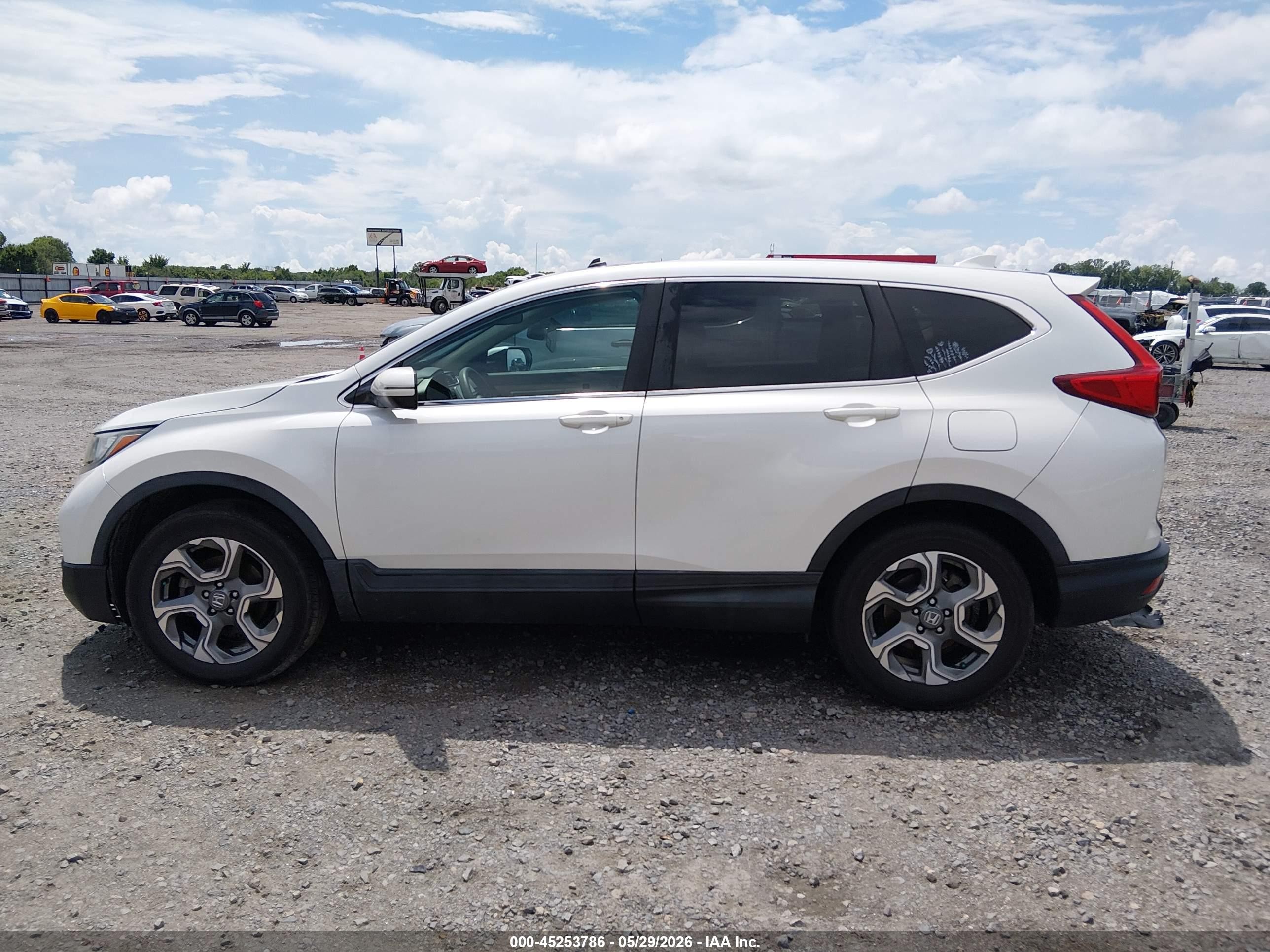 2017 Honda Cr-v Ex White vin: 2HKRW2H50HH655730