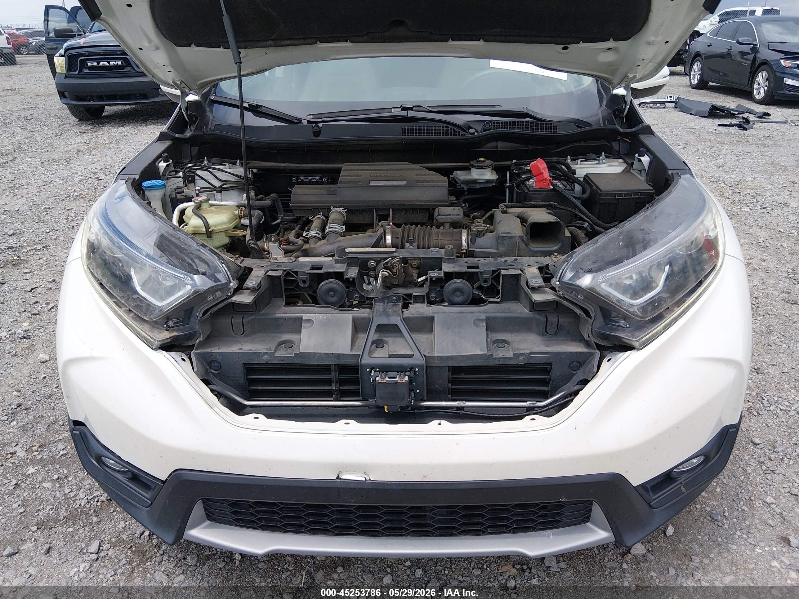 2017 Honda Cr-v Ex White vin: 2HKRW2H50HH655730