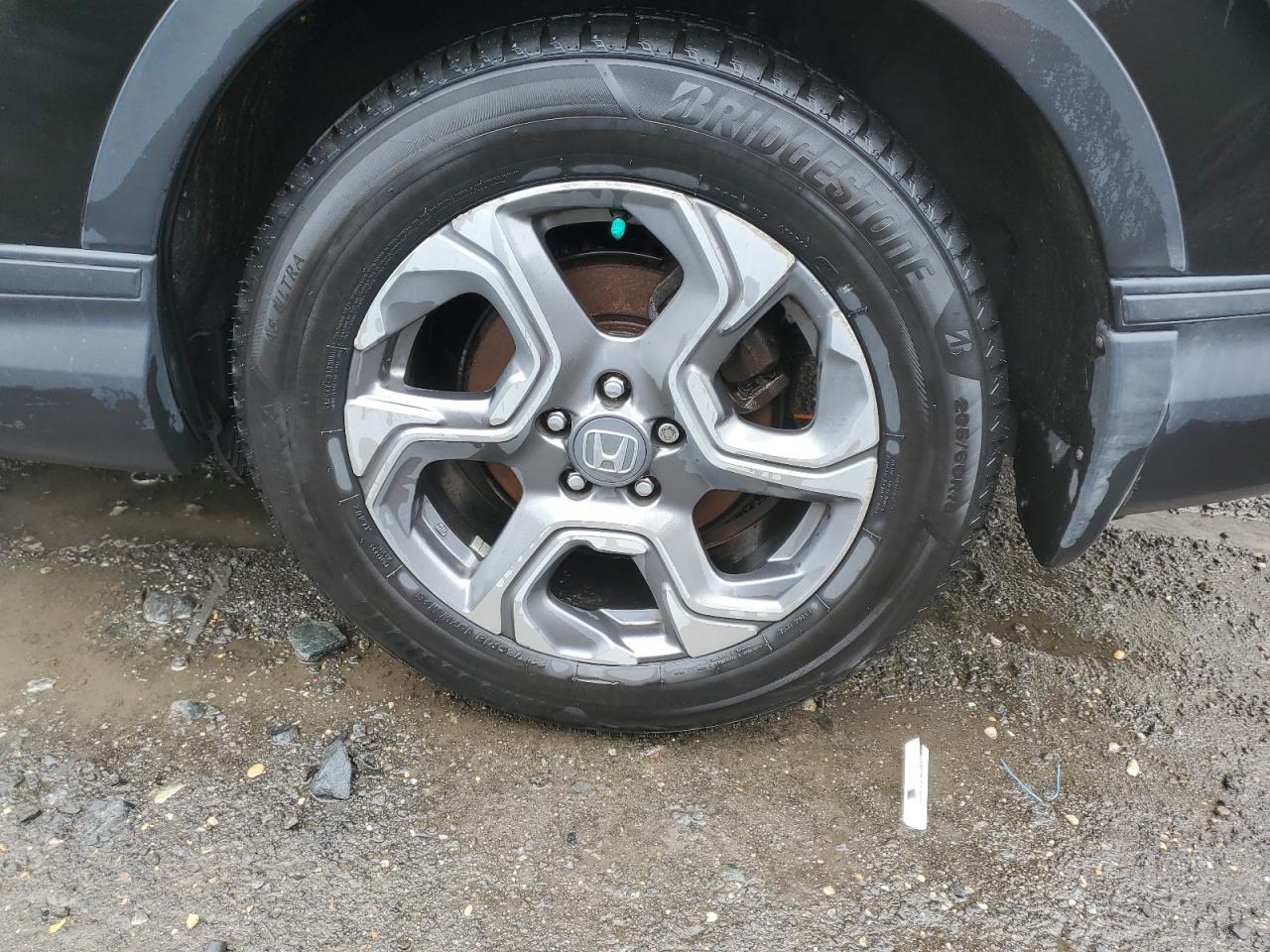 2018 Honda Cr-v Ex Black vin: 2HKRW2H50JH672615 Damage: Left Rear Wheel, Curb Rash, > 12 Inches