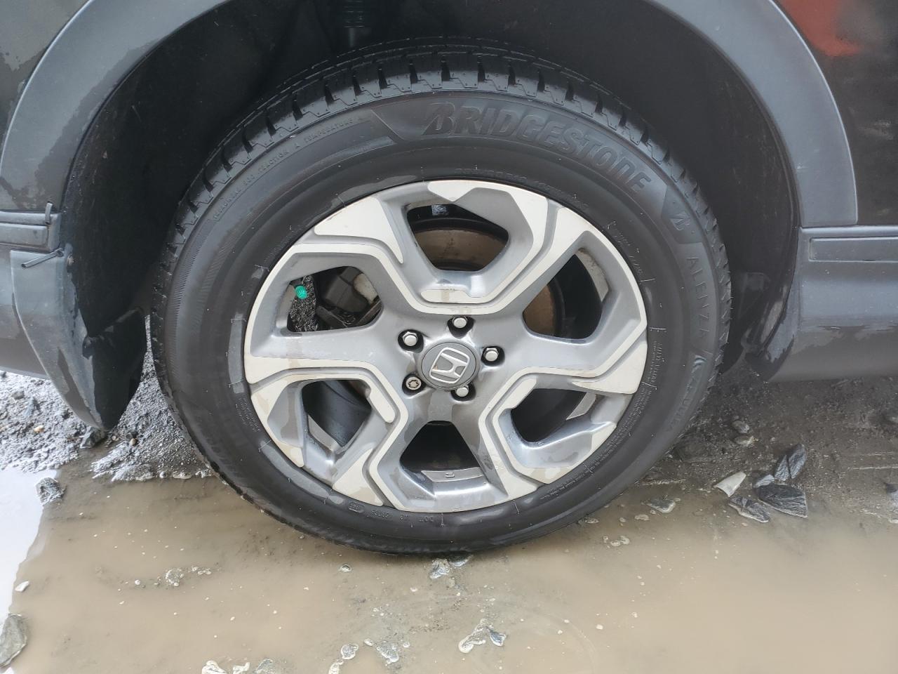 2018 Honda Cr-v Ex Black vin: 2HKRW2H50JH672615 Damage: Right Rear Wheel, Curb Rash, > 12 Inches