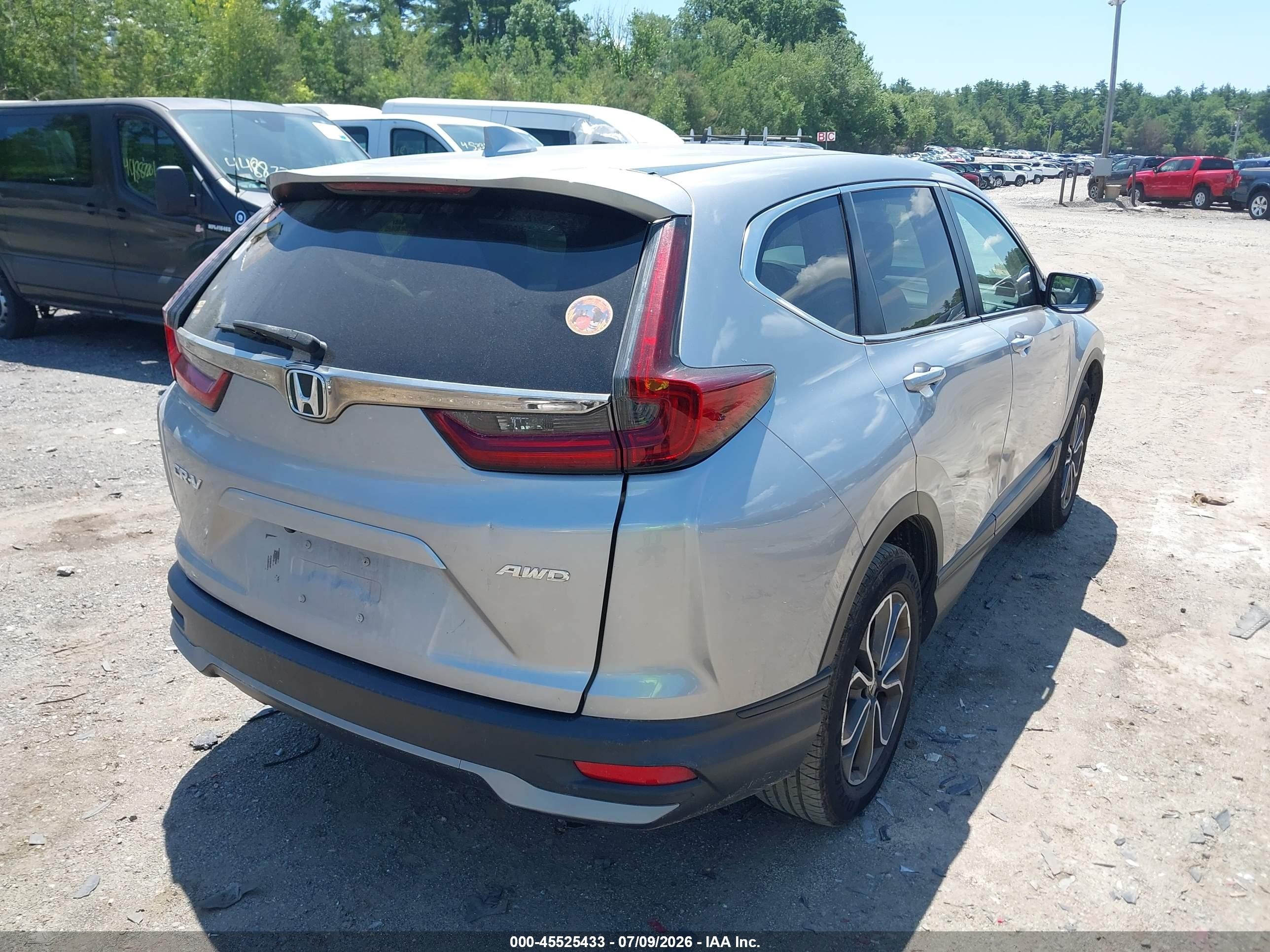 2021 Honda Cr-v Awd Ex Серый vin: 2HKRW2H50MH637884