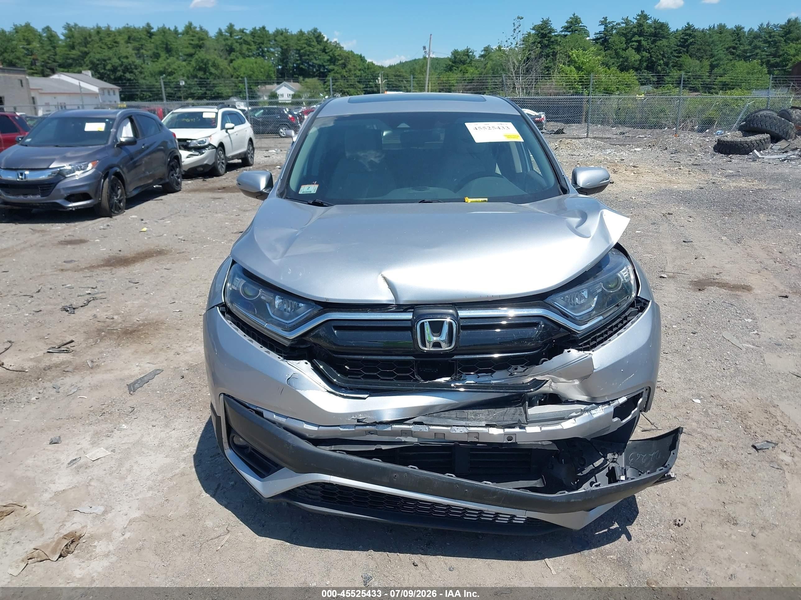 2021 Honda Cr-v Awd Ex Серый vin: 2HKRW2H50MH637884