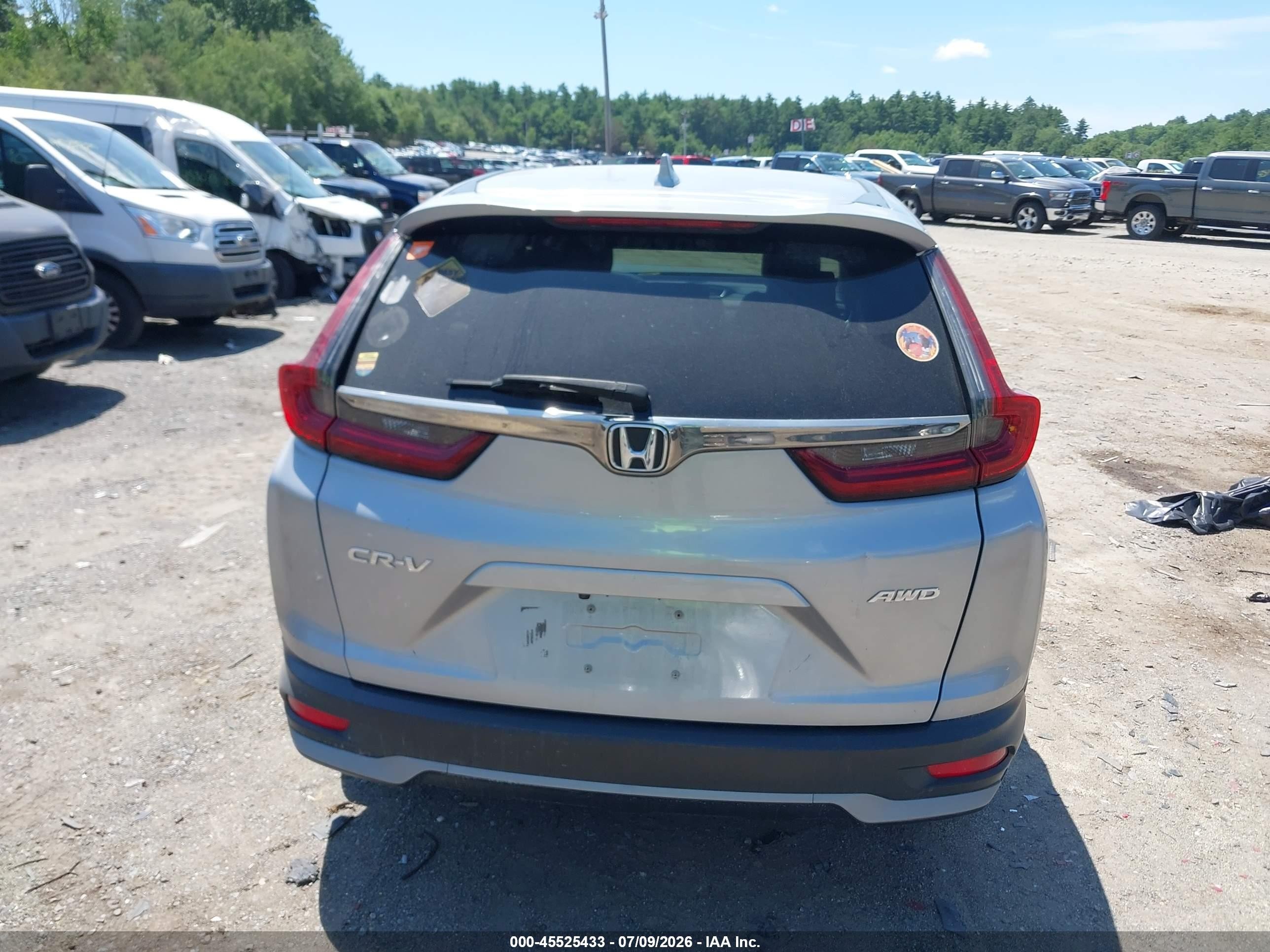 2021 Honda Cr-v Awd Ex Серый vin: 2HKRW2H50MH637884