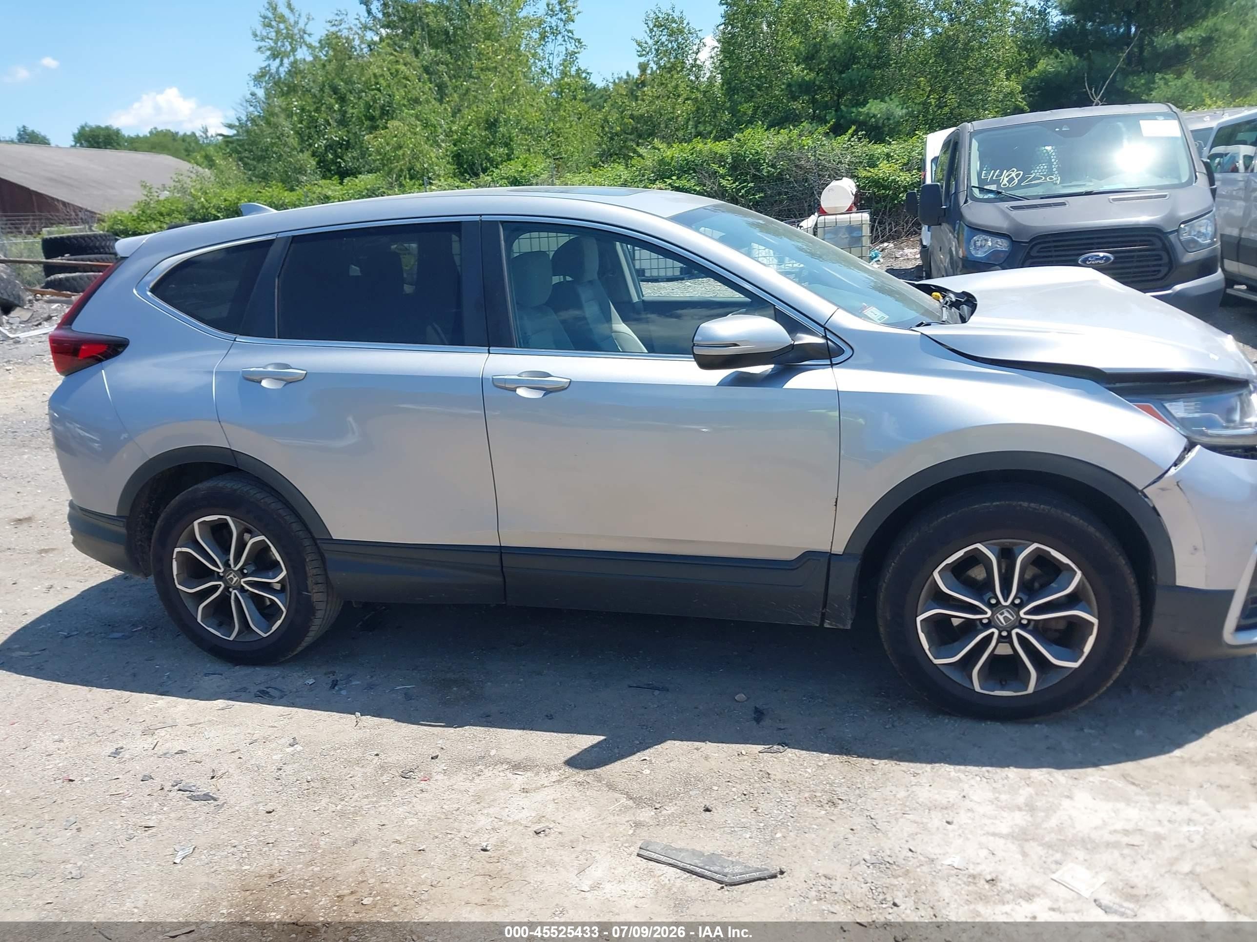 2021 Honda Cr-v Awd Ex Серый vin: 2HKRW2H50MH637884