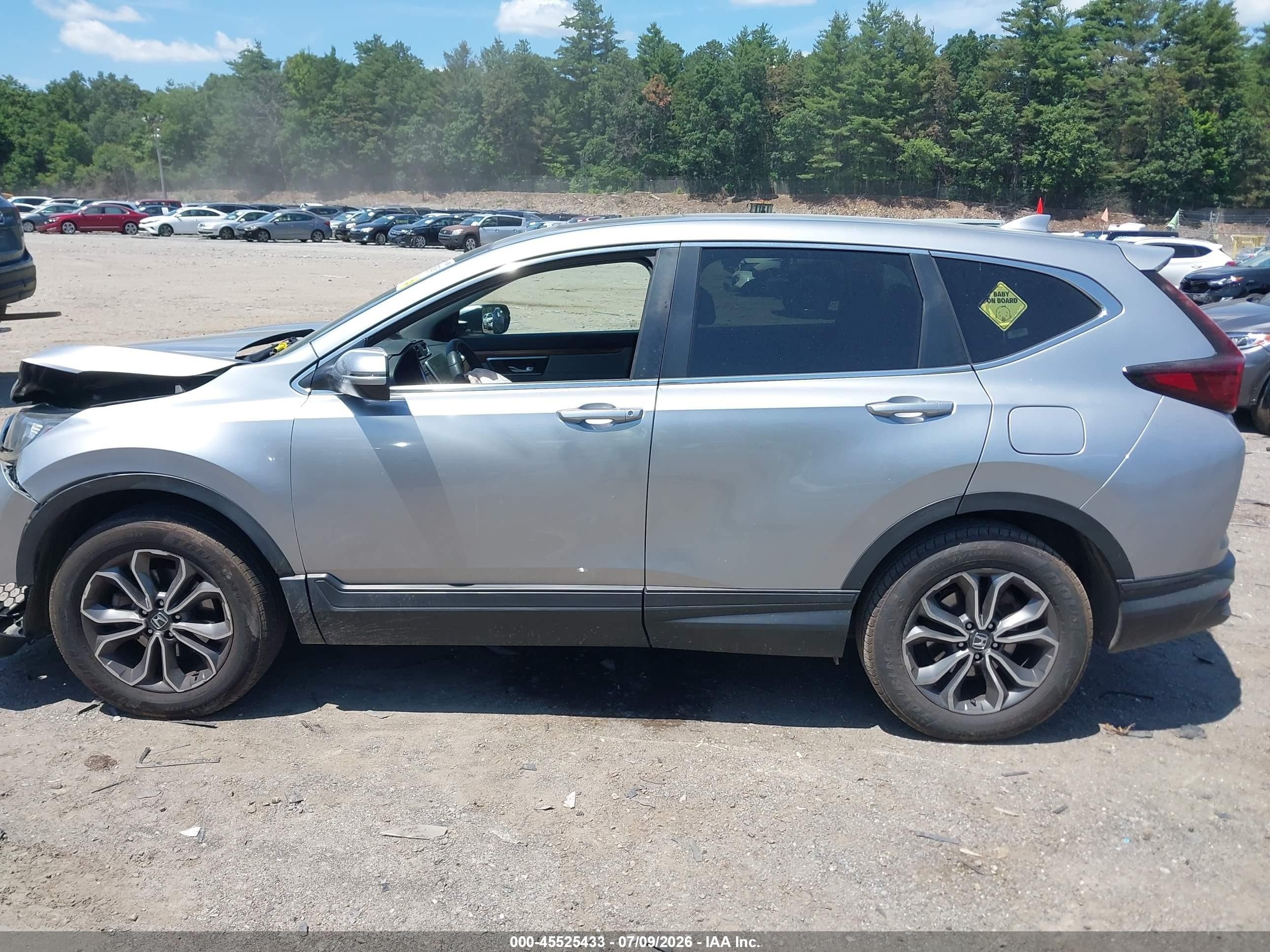 2021 Honda Cr-v Awd Ex Серый vin: 2HKRW2H50MH637884