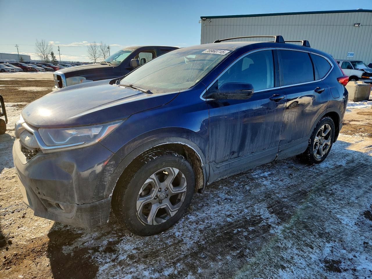 2018 Honda Cr-v Ex 4dr Awd Синий vin: 2HKRW2H51JH128902