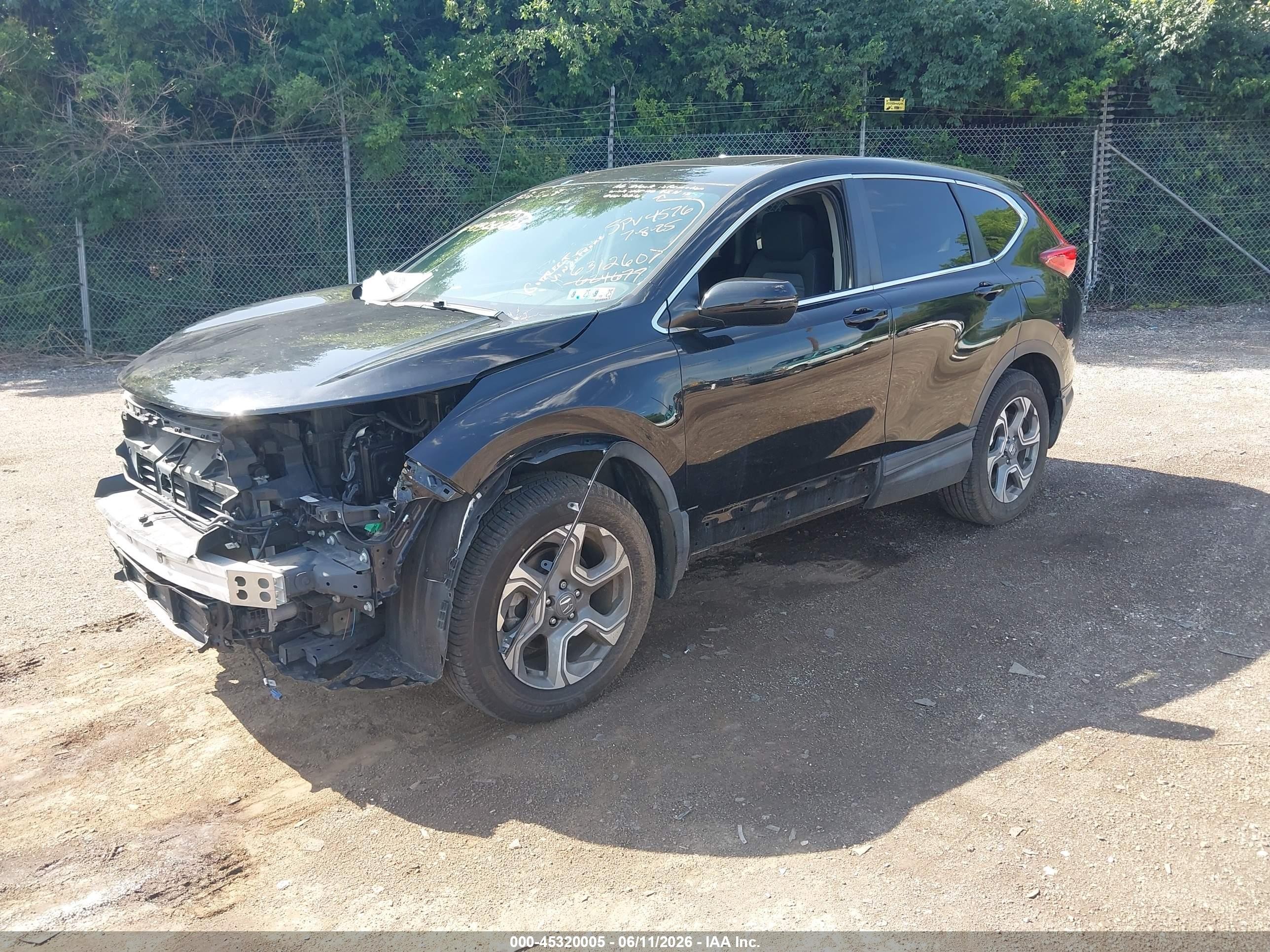 2019 Honda Cr-v Ex Черный vin: 2HKRW2H52KH631260
