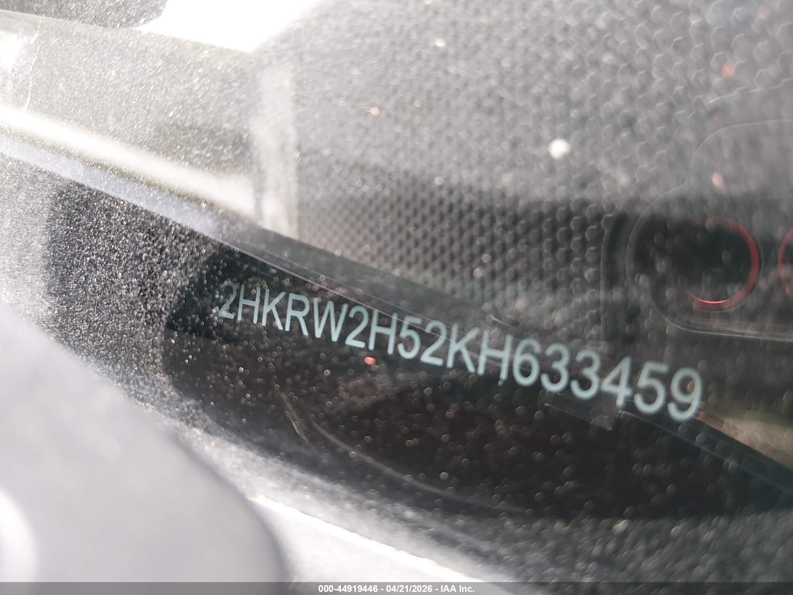 2019 Honda Cr-v Ex Серый vin: 2HKRW2H52KH633459