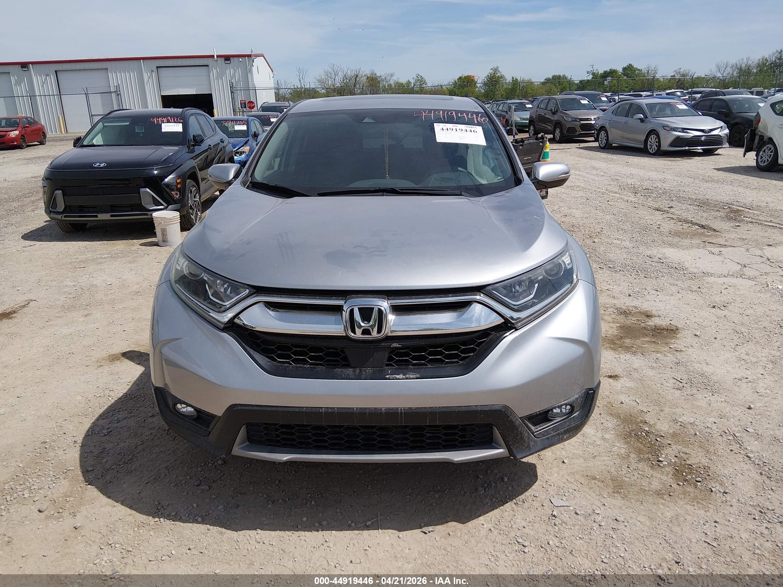 2019 Honda Cr-v Ex Серый vin: 2HKRW2H52KH633459