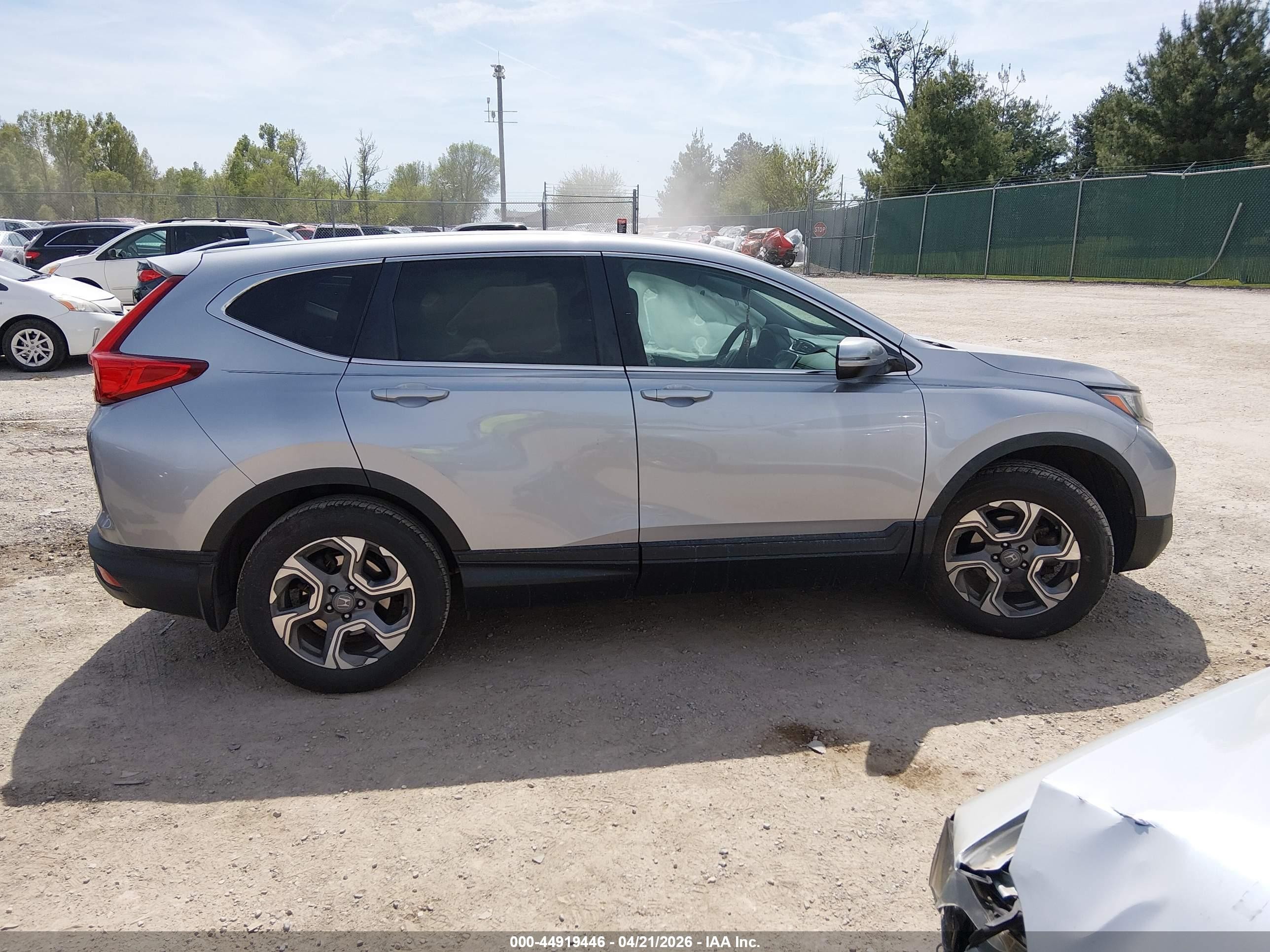 2019 Honda Cr-v Ex Серый vin: 2HKRW2H52KH633459