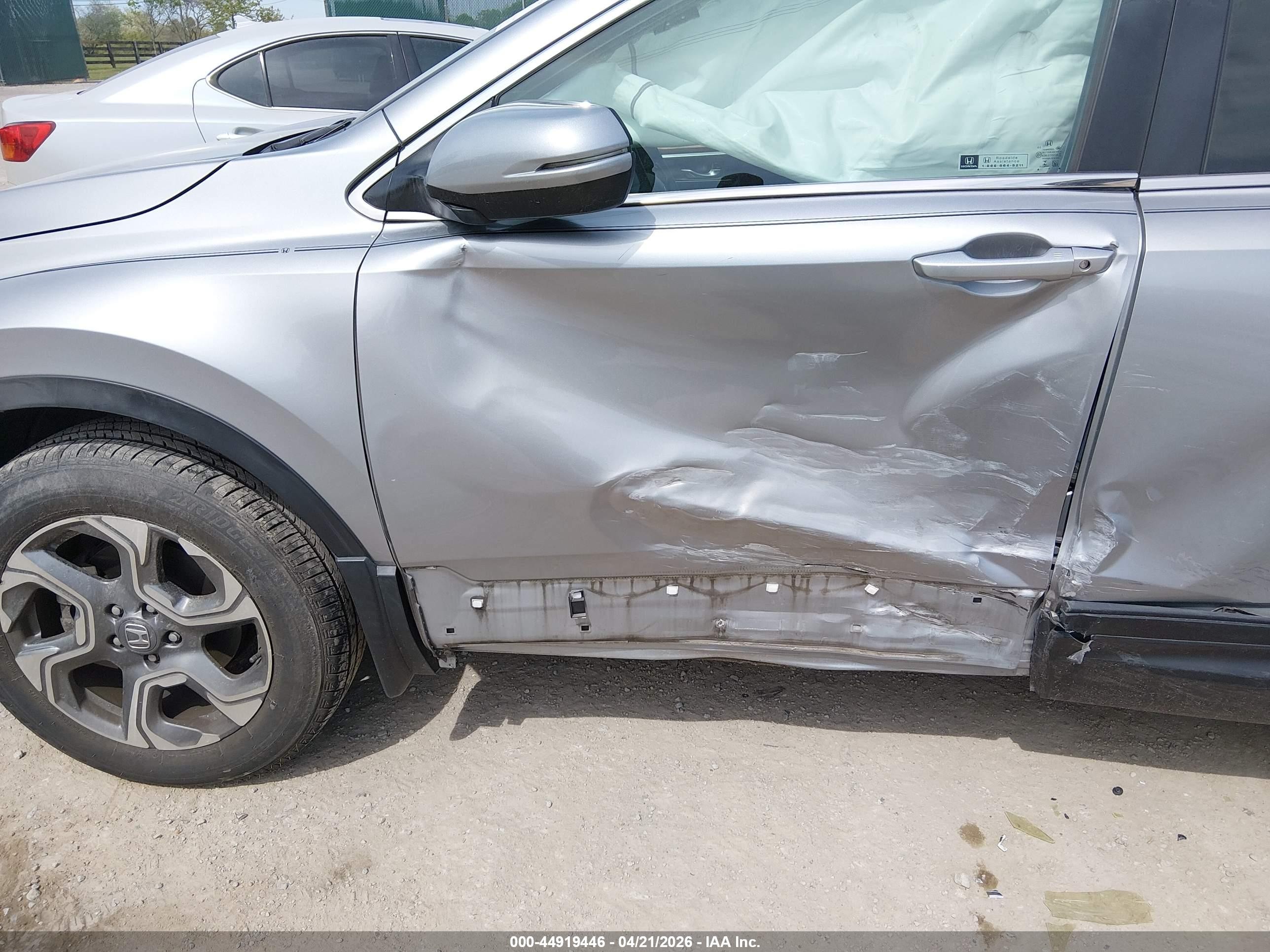2019 Honda Cr-v Ex Серый vin: 2HKRW2H52KH633459