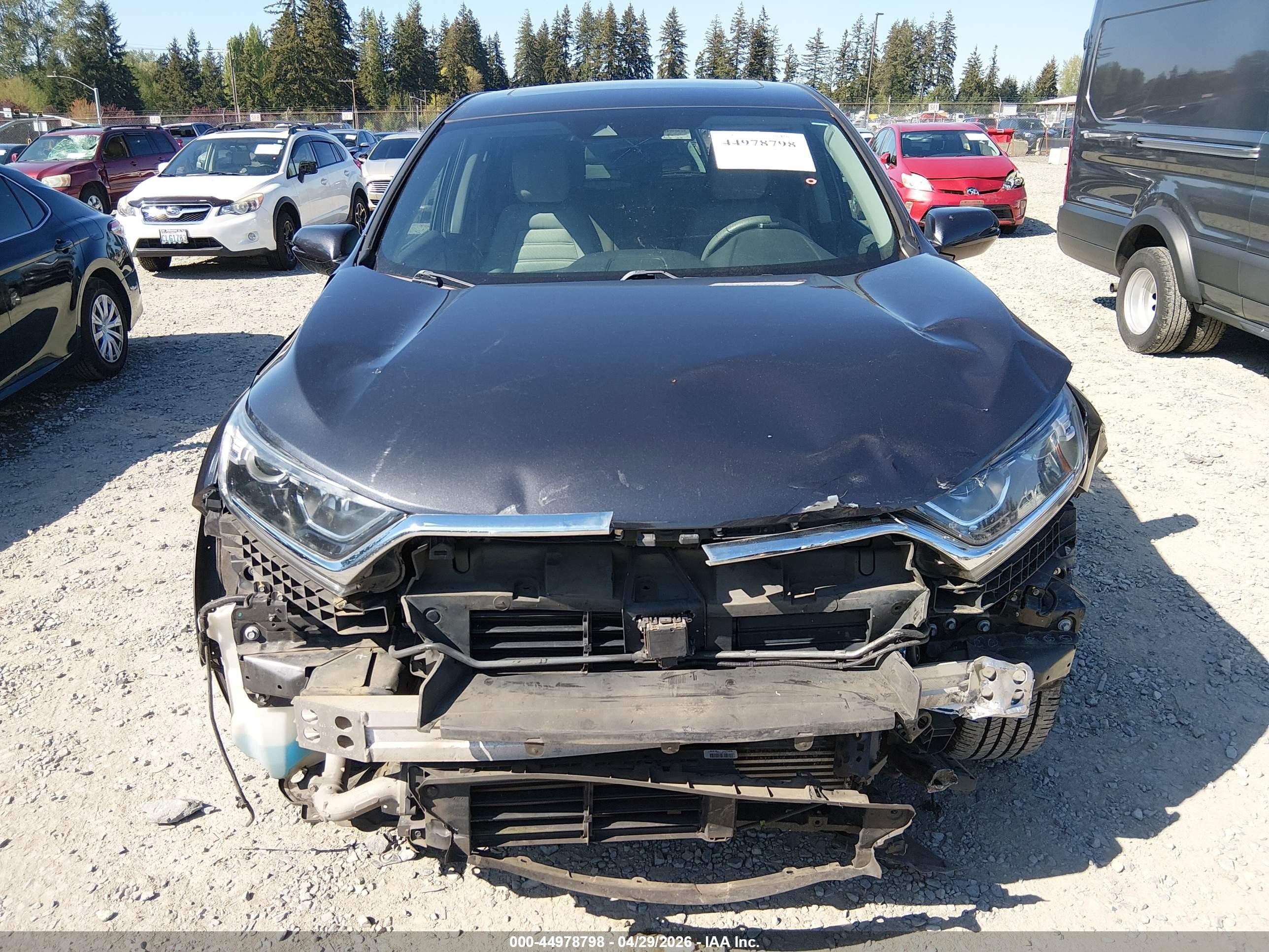 2017 Honda Cr-v Ex Gray vin: 2HKRW2H53HH672358