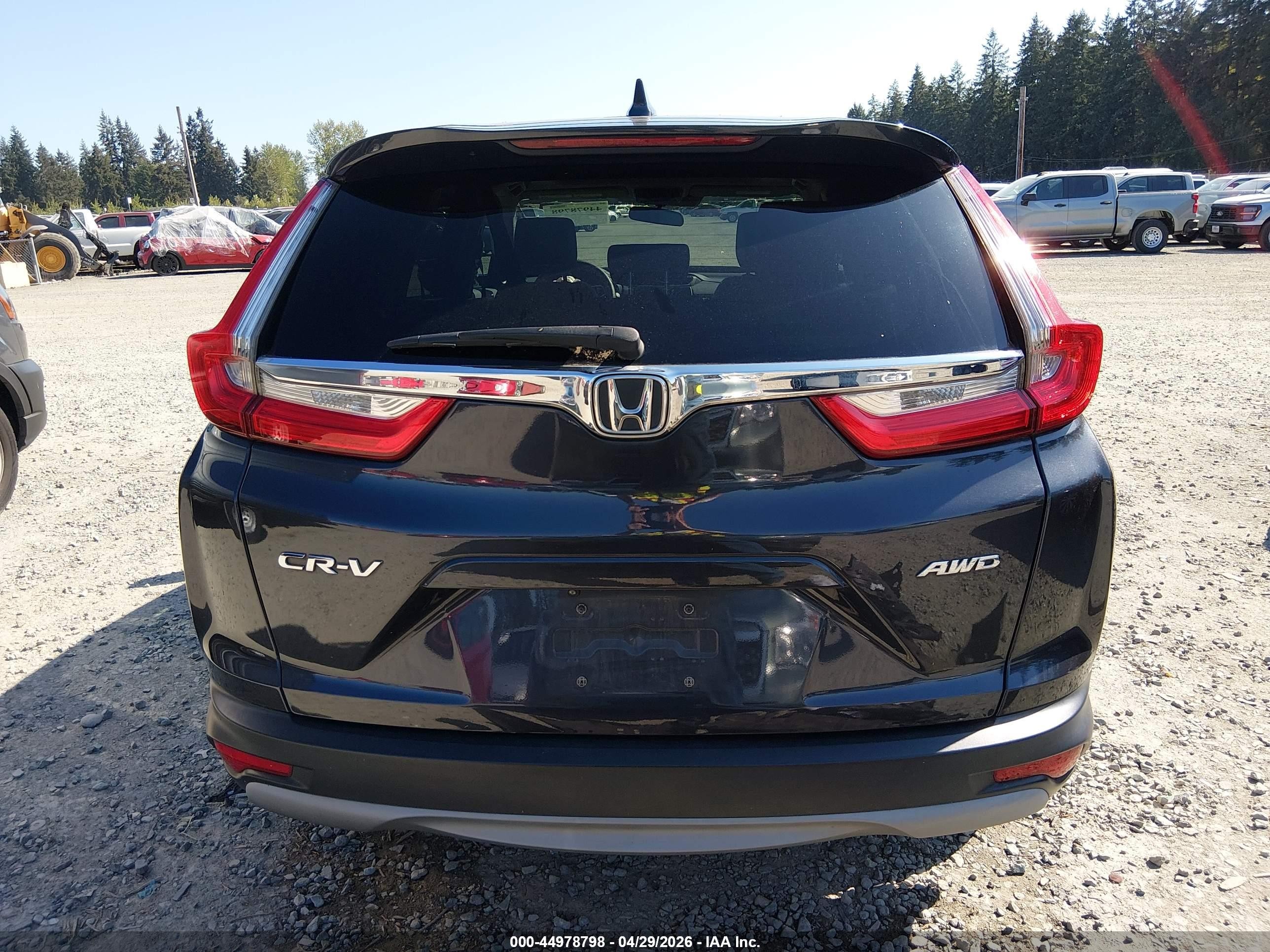2017 Honda Cr-v Ex Gray vin: 2HKRW2H53HH672358