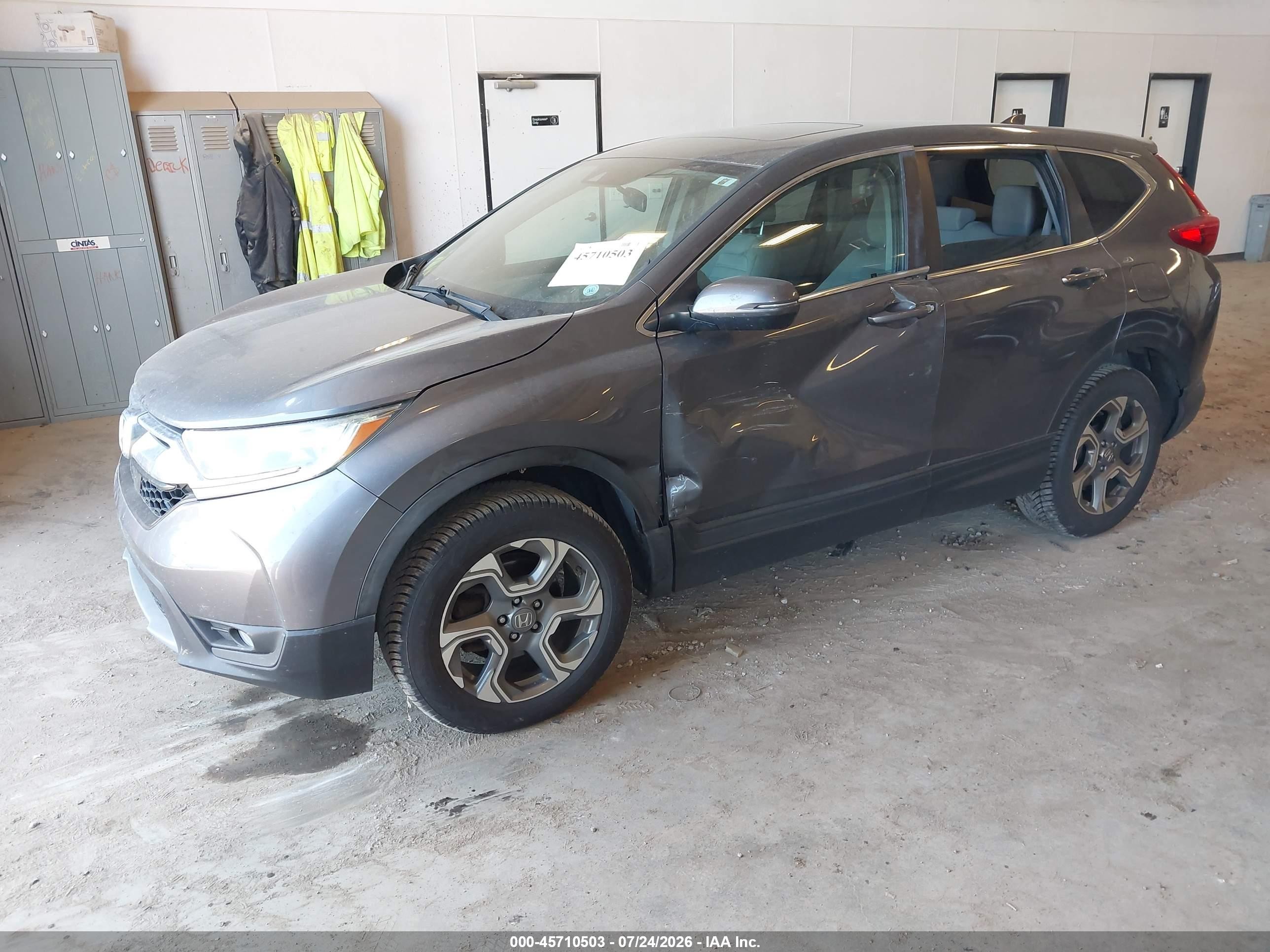 2017 Honda Cr-v Ex Gray vin: 2HKRW2H53HH682937