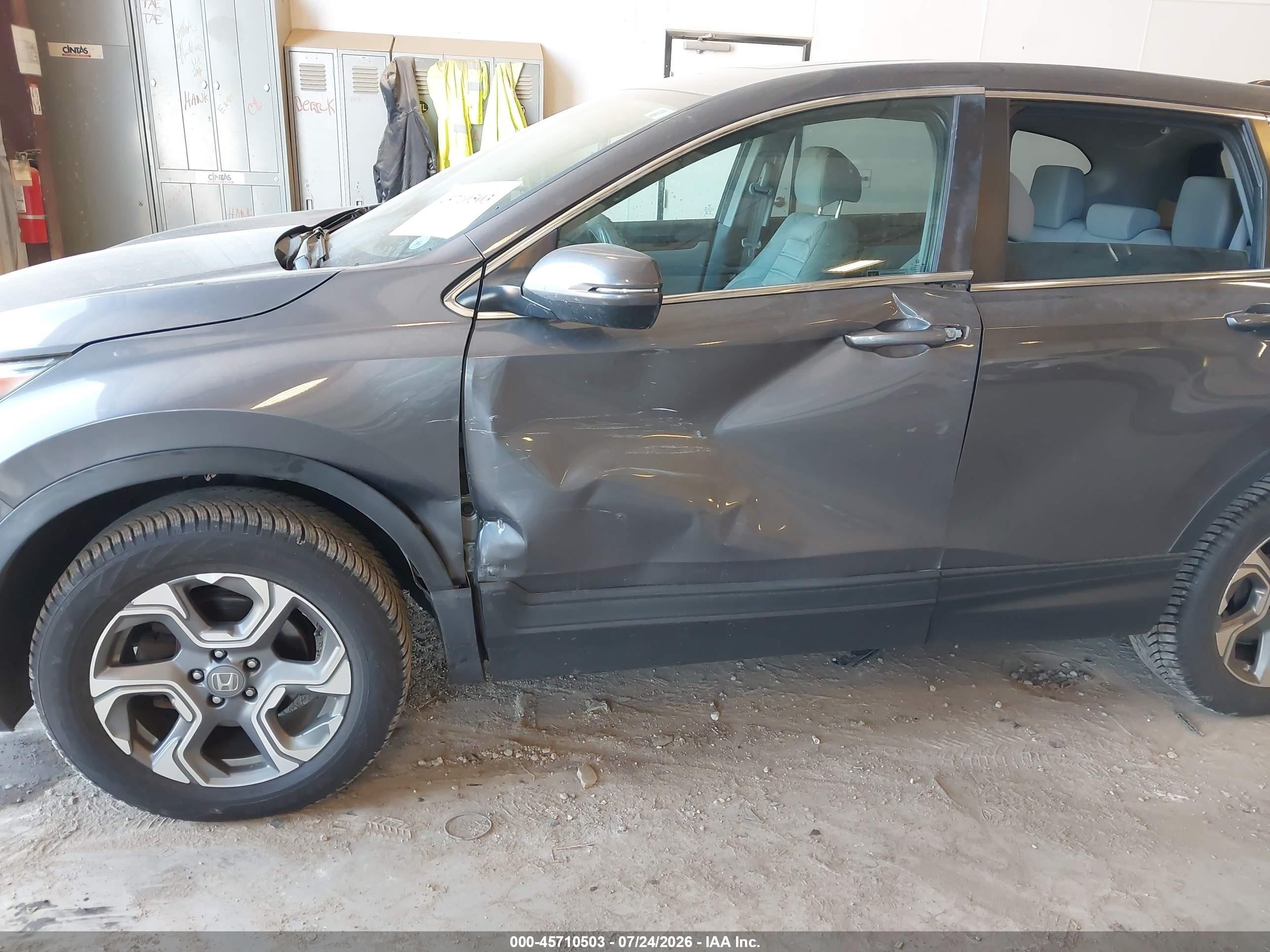 2017 Honda Cr-v Ex Gray vin: 2HKRW2H53HH682937