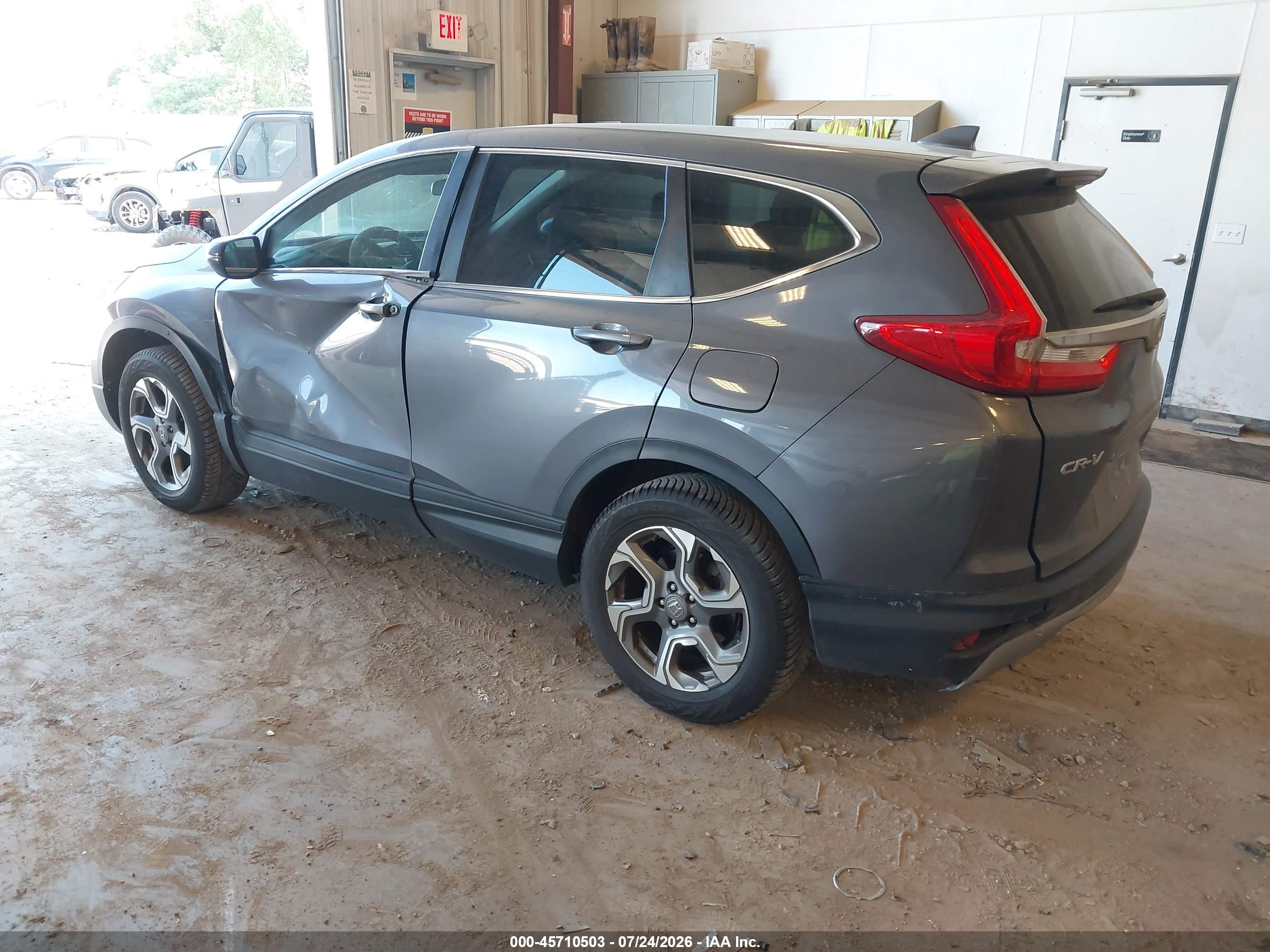 2017 Honda Cr-v Ex Gray vin: 2HKRW2H53HH682937