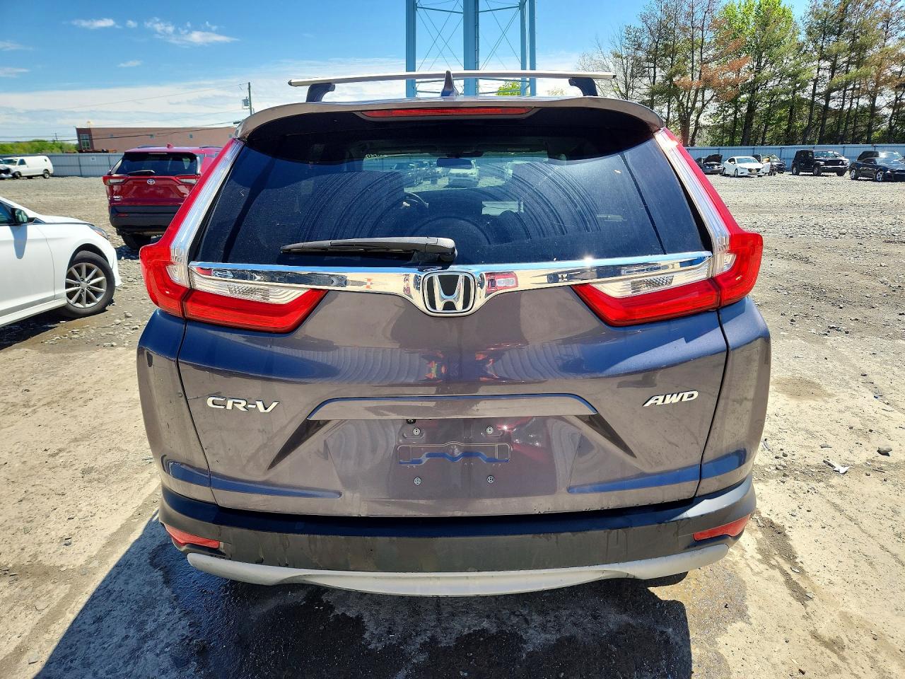 2019 Honda Cr-v Ex Gray vin: 2HKRW2H53KH667474
