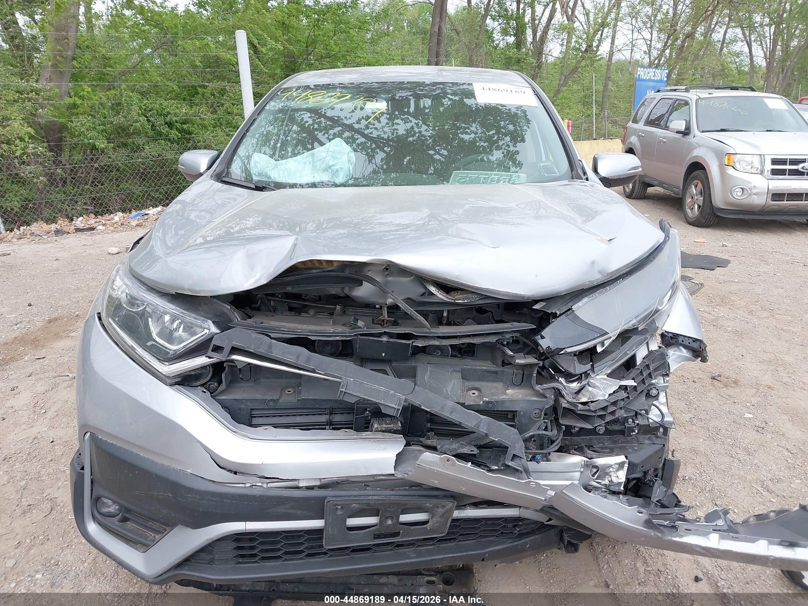 2020 Honda Cr-v Awd Ex Silver vin: 2HKRW2H53LH652135