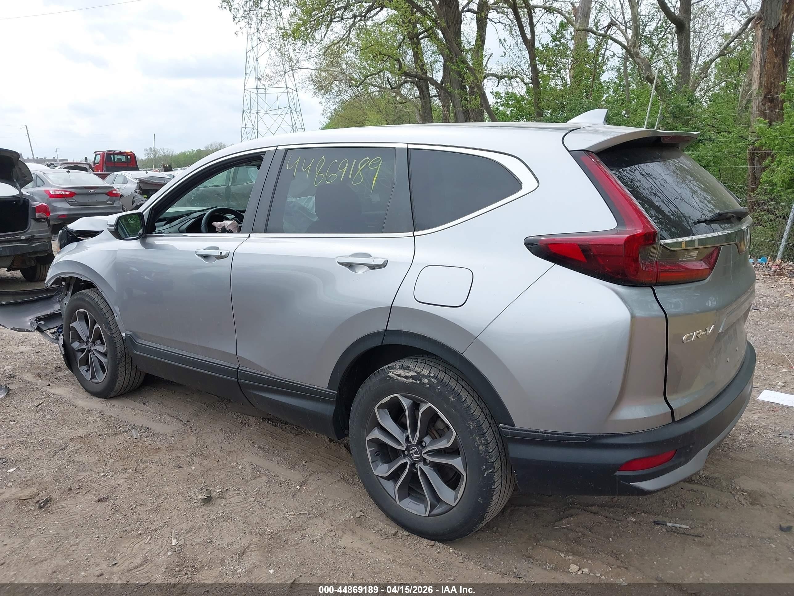 2020 Honda Cr-v Awd Ex Silver vin: 2HKRW2H53LH652135