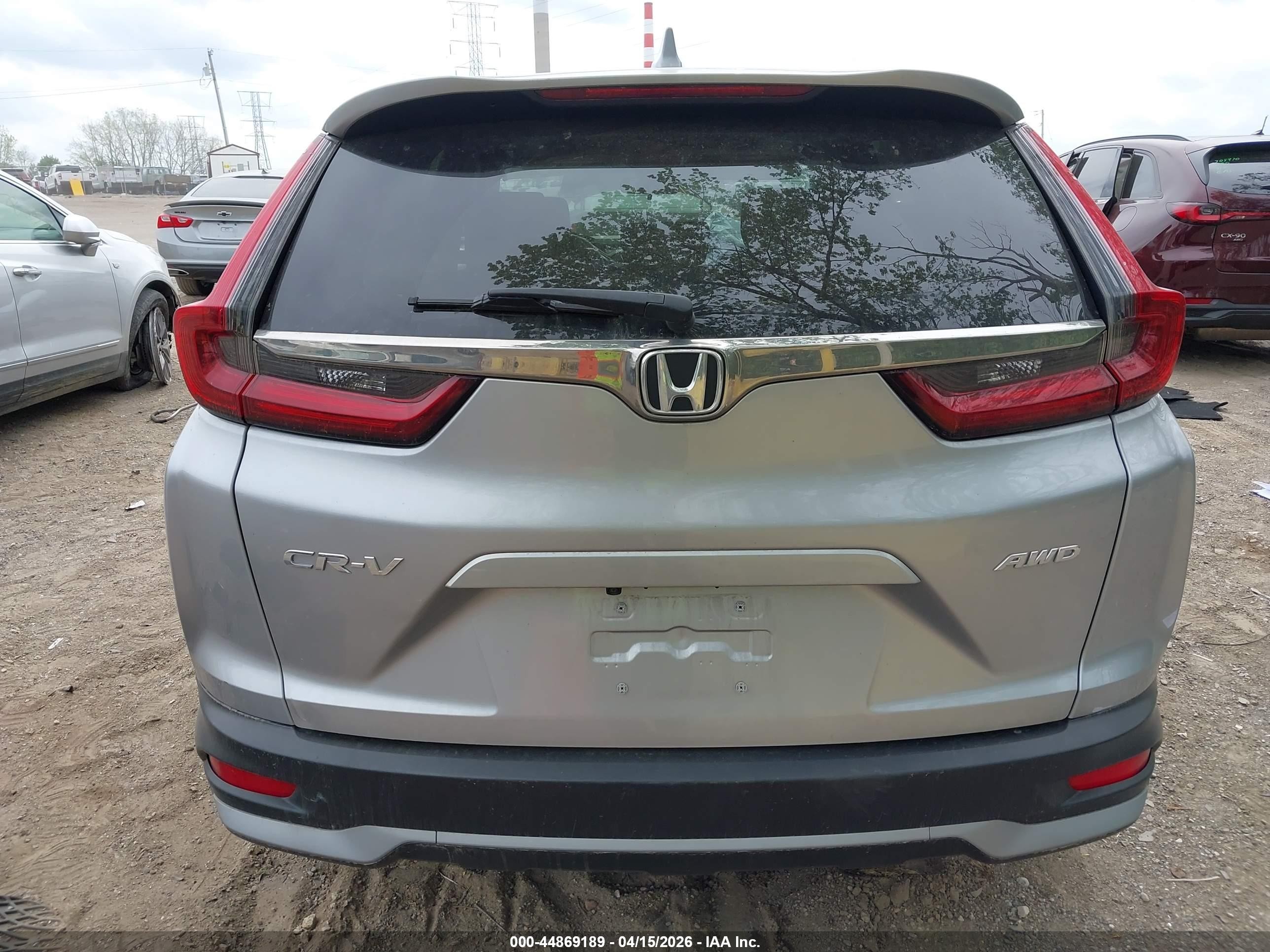 2020 Honda Cr-v Awd Ex Silver vin: 2HKRW2H53LH652135