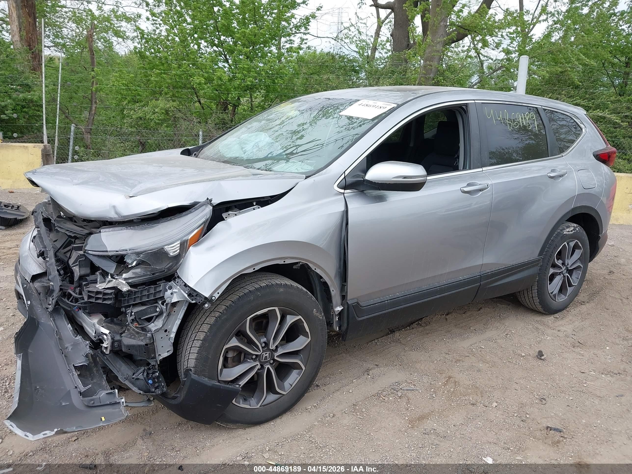 2020 Honda Cr-v Awd Ex Silver vin: 2HKRW2H53LH652135
