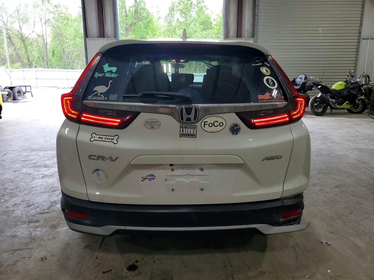 2020 Honda Cr-v Ex White vin: 2HKRW2H53LH698015