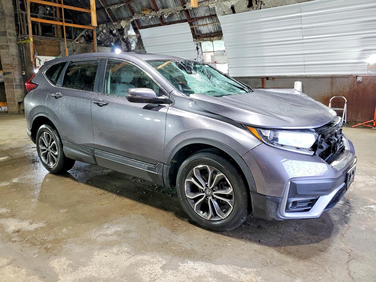 2021 Honda Cr-v Ex Gray vin: 2HKRW2H53MH644716