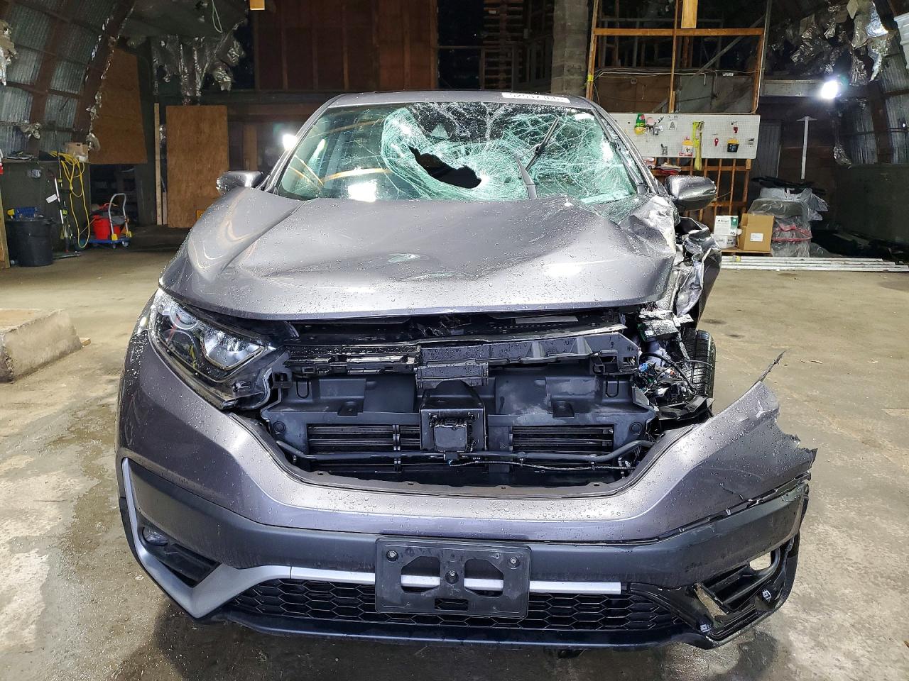 2021 Honda Cr-v Ex Gray vin: 2HKRW2H53MH644716