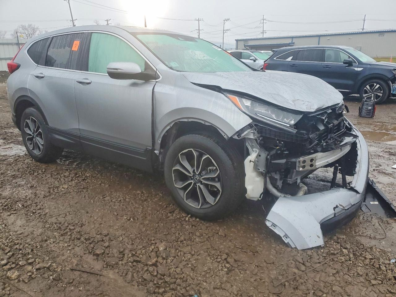 2021 Honda Cr-v Ex Серый vin: 2HKRW2H53MH663816