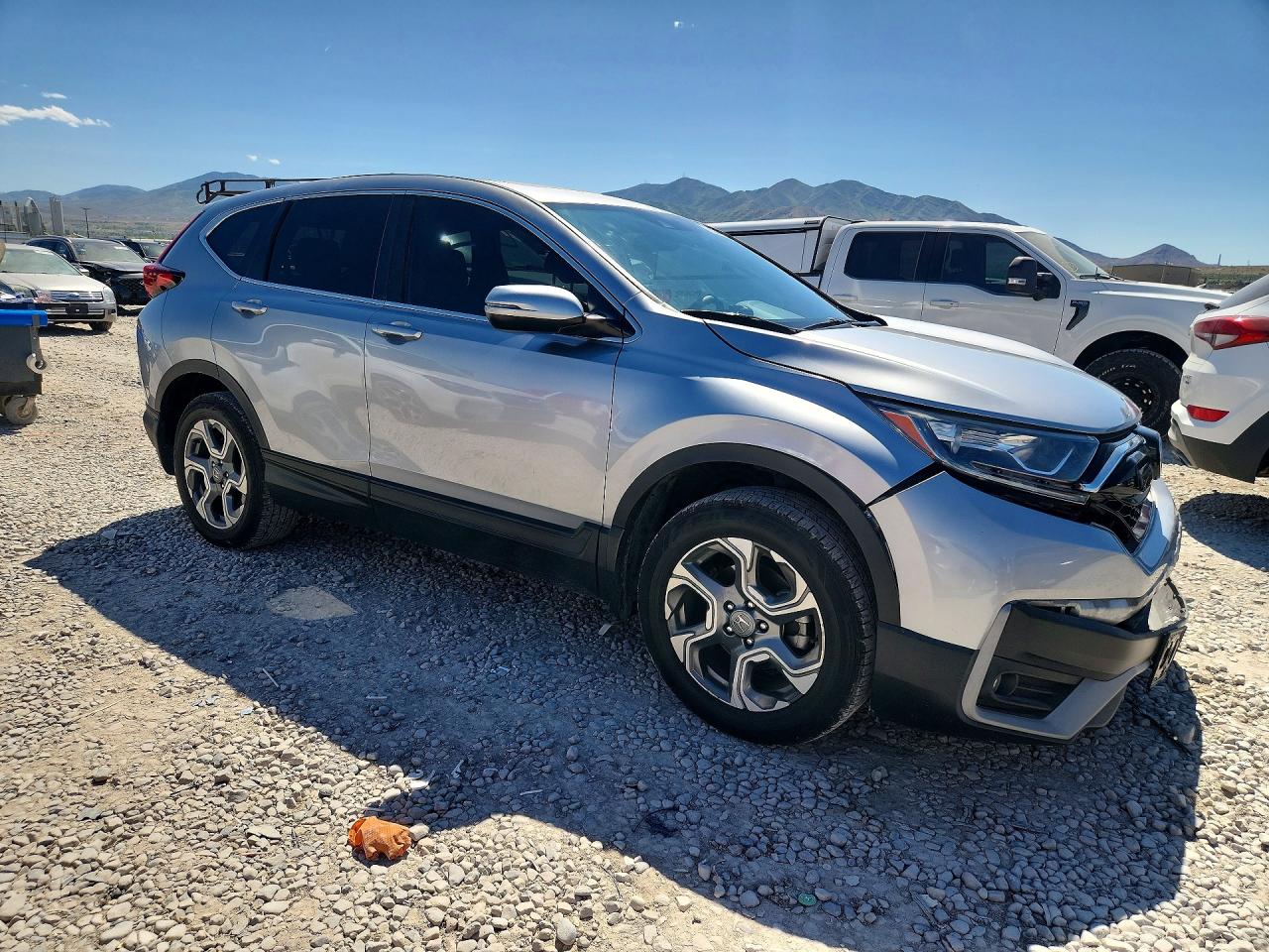 2021 Honda Cr-v Ex Gray vin: 2HKRW2H53MH672130