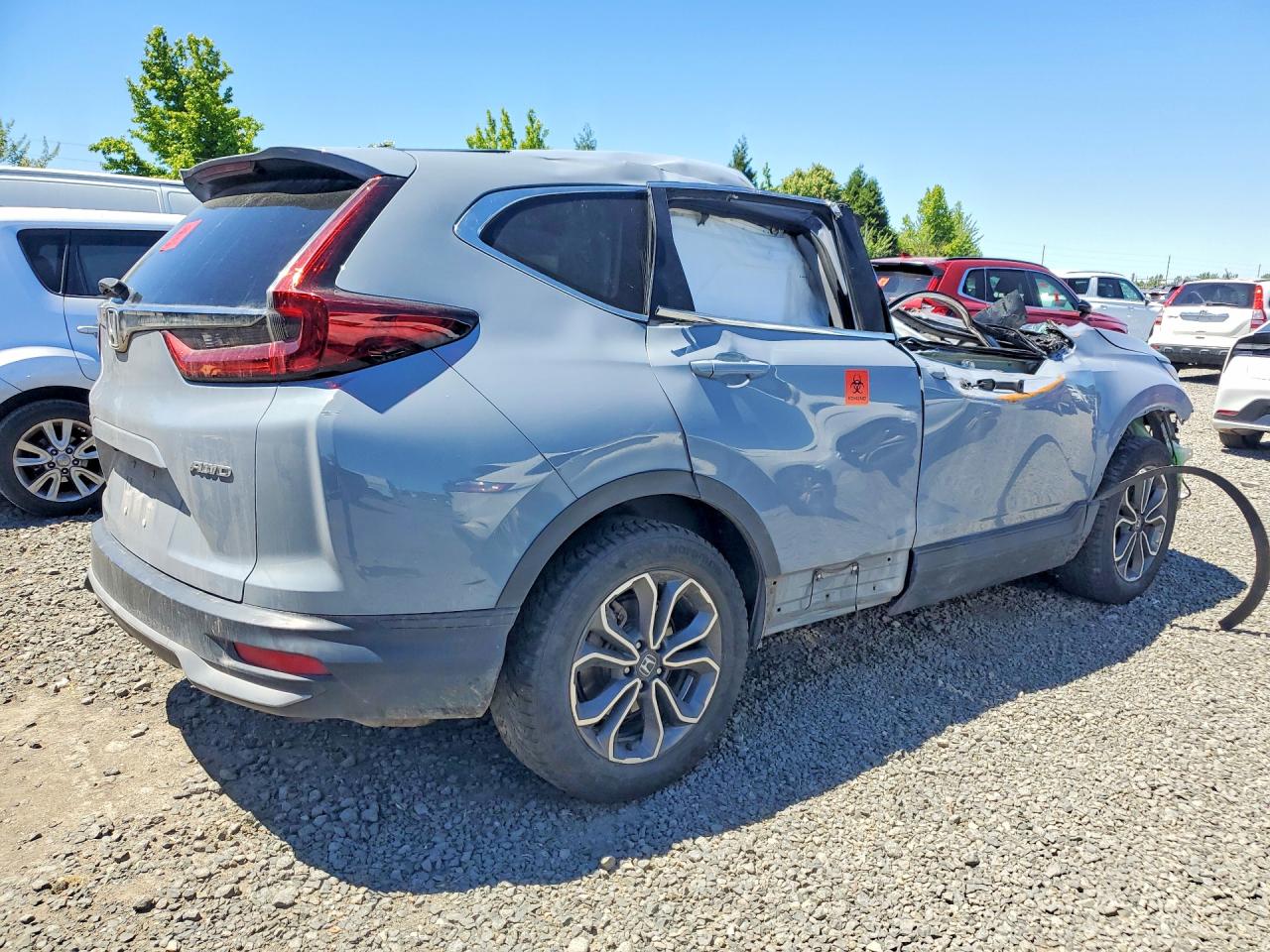 2022 Honda Cr-v Ex Серый vin: 2HKRW2H53NH615900
