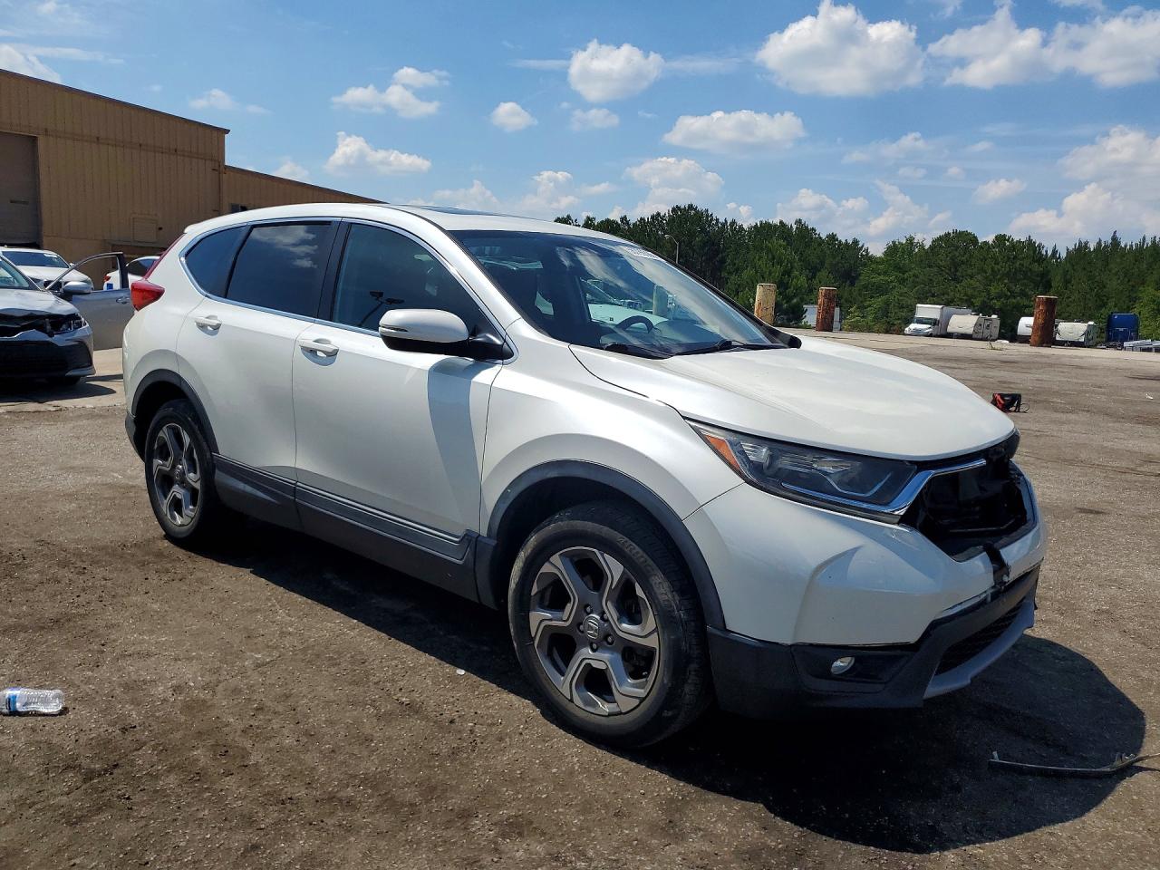 2017 Honda Cr-v Ex White vin: 2HKRW2H54HH677133