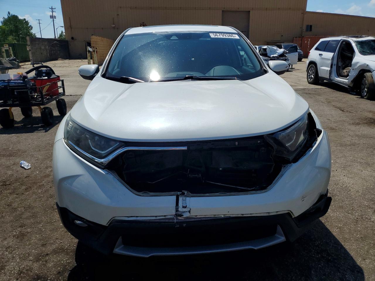 2017 Honda Cr-v Ex White vin: 2HKRW2H54HH677133