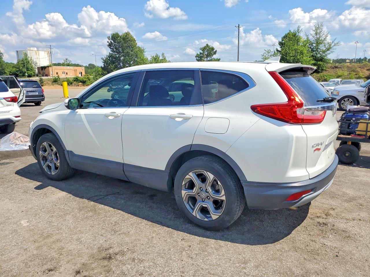 2017 Honda Cr-v Ex White vin: 2HKRW2H54HH677133
