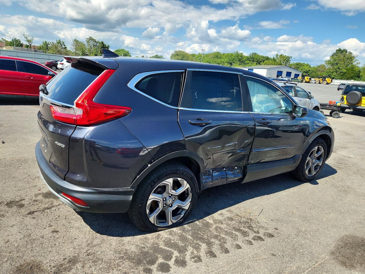 2017 Honda Cr-v Ex Gray vin: 2HKRW2H55HH672362