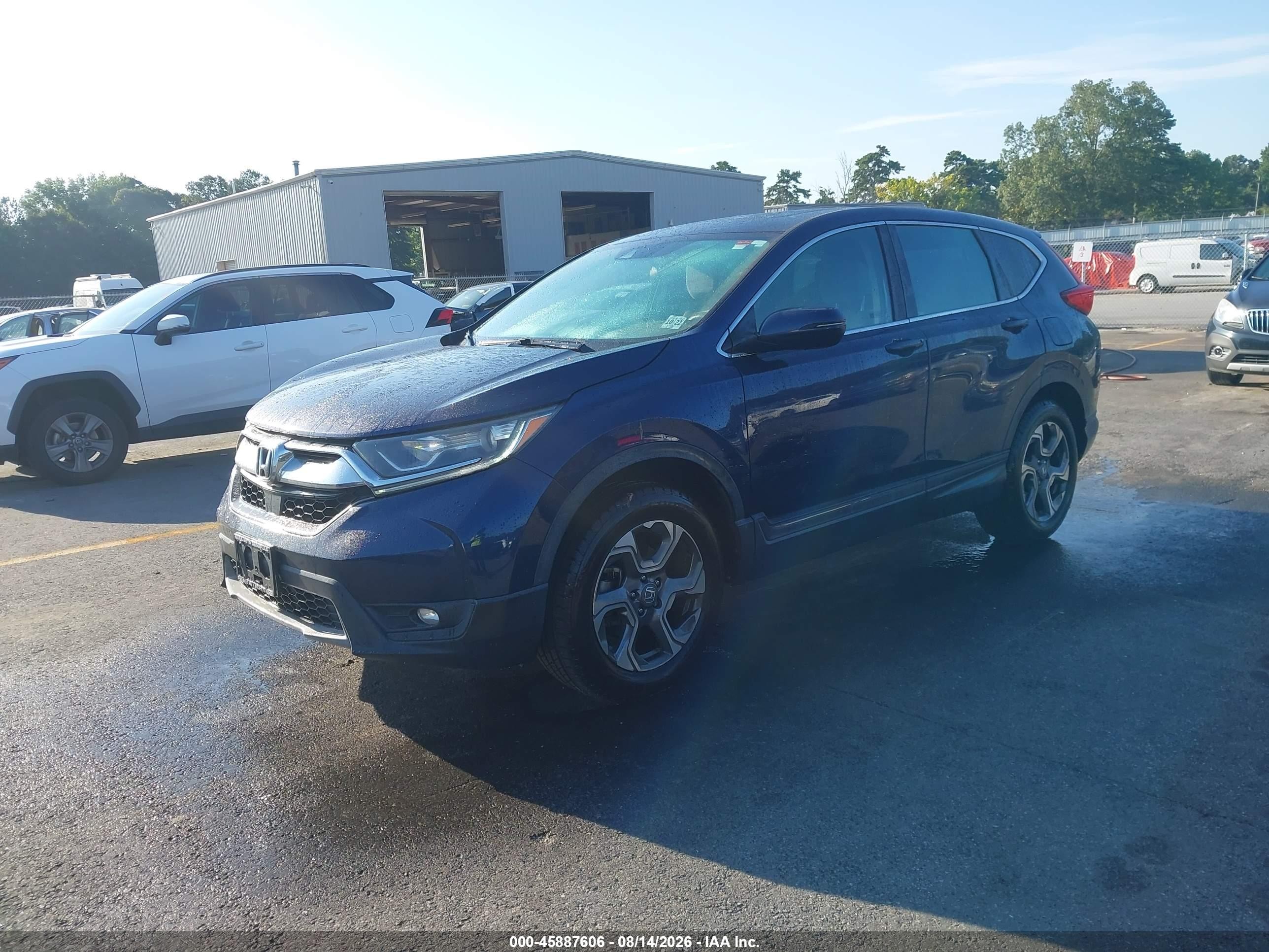 2017 Honda Cr-v Ex Blue vin: 2HKRW2H55HH682860